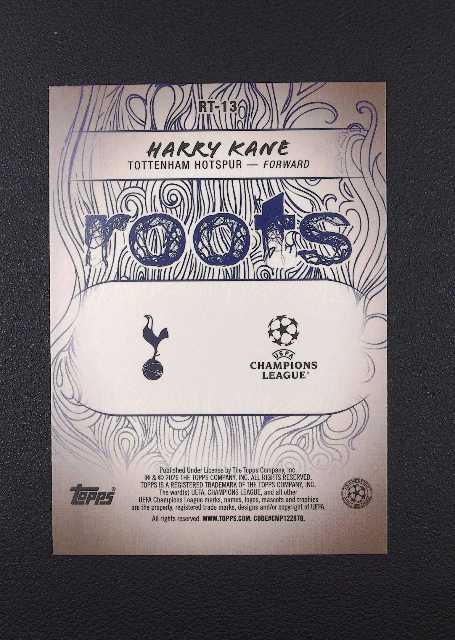 2026 Topps UCC Flagship Harry Kane 哈里 凯恩 根源特卡 热刺【Big M 代拍】 M卫001