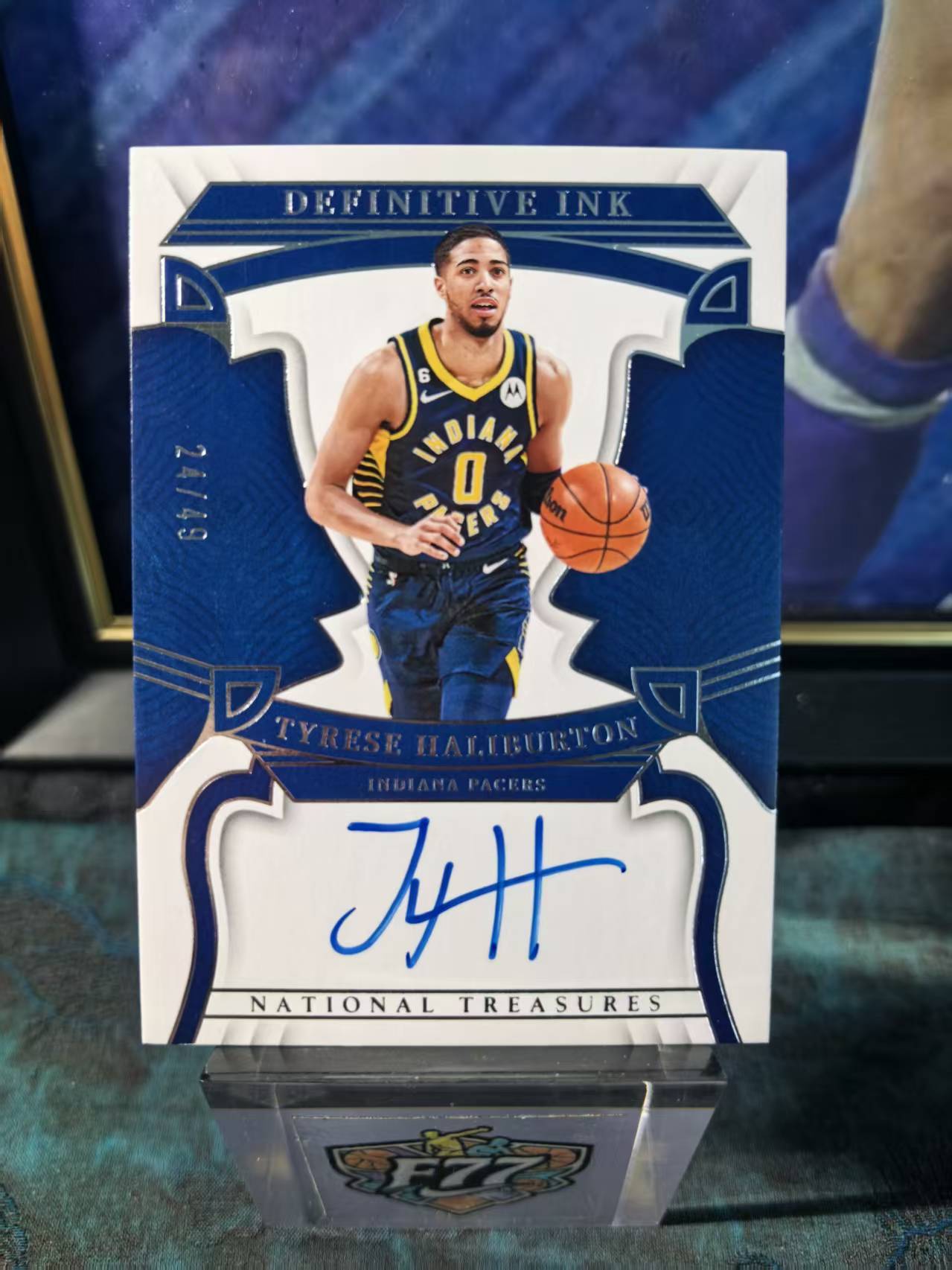 2022-23 Panini National Treasures Tyrese Haliburton 国宝系列 泰瑞斯 哈利伯顿 哈里伯顿 步行者 签字 卡签 49编 收藏必备