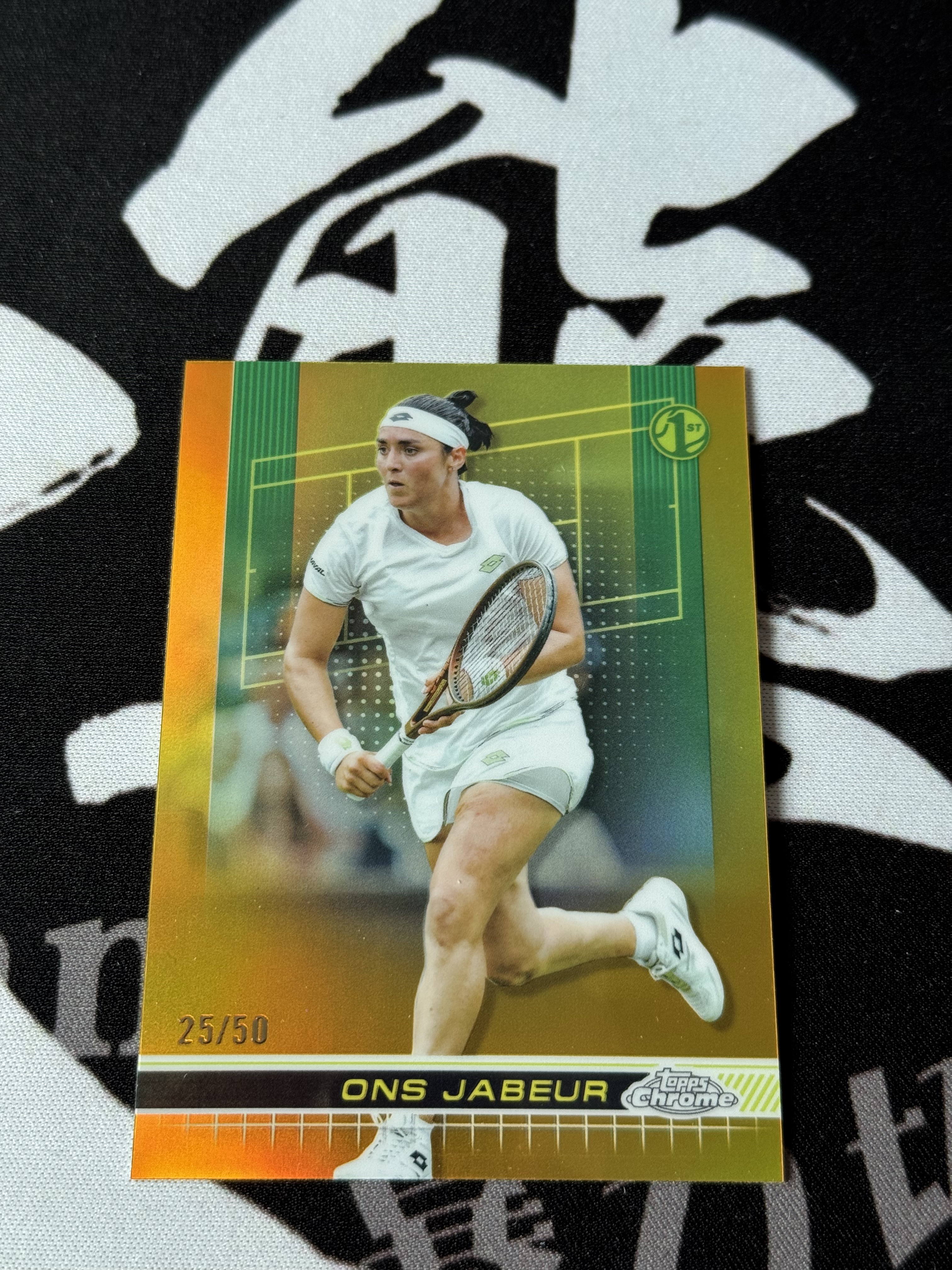 2024 Topps Chrome Ons Jabeur RC 【大熊球星卡店】网球 TC 突尼斯新秀 1st 翁斯 贾贝乌尔 贾布尔 /50编 金折 25/50 不累计【海】