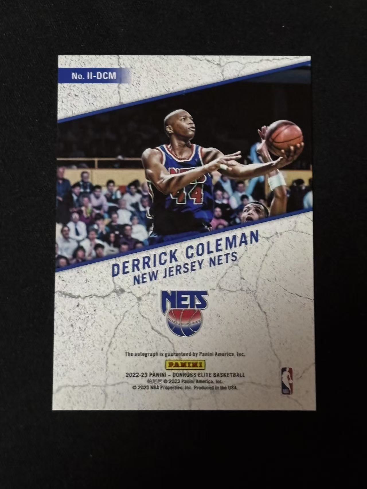 2022-23 Panini Elite Derrick Coleman 【磊子球星卡】杜蕾斯 篮网 德里克科尔曼 签字 impact 收藏必备