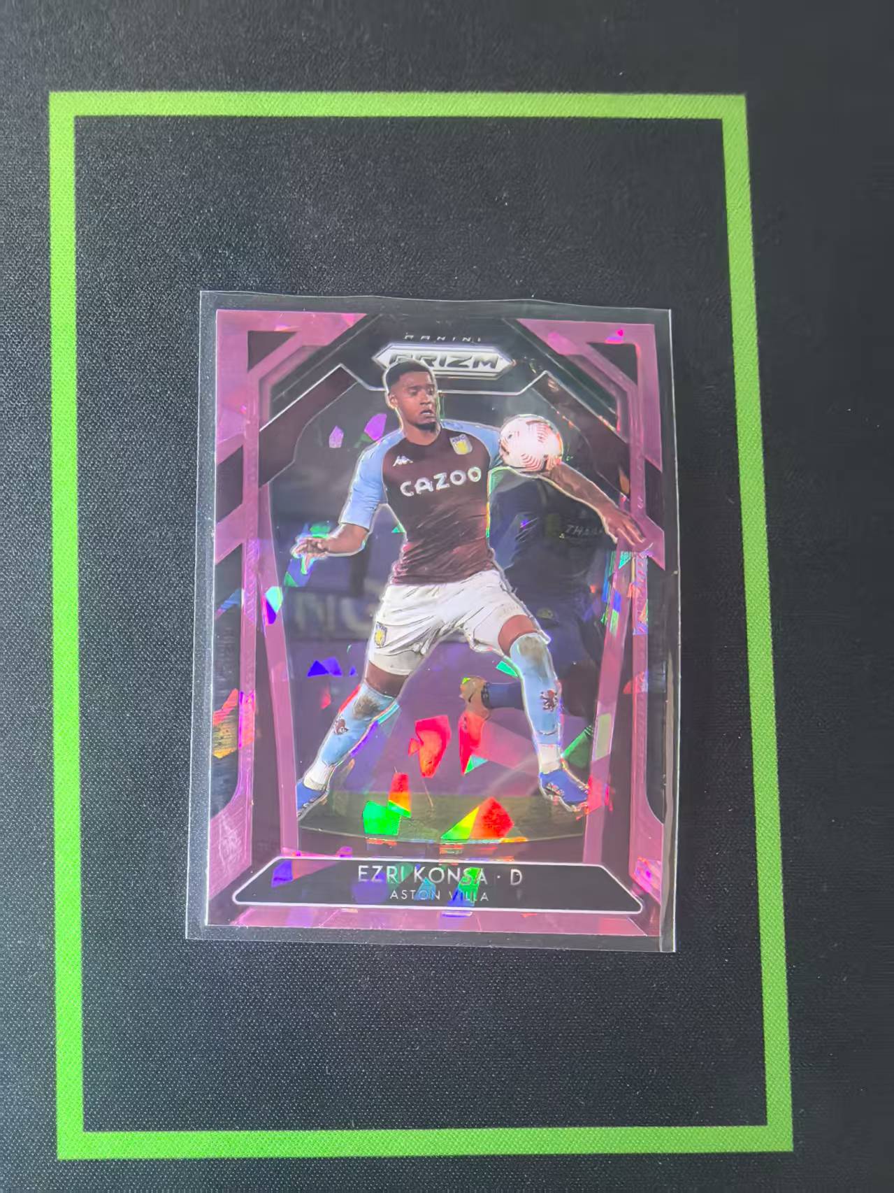 2020-21 Panini Prizm Ezri Konsa 帕尼尼 pz 英超 阿斯顿维拉 孔萨 粉折 粉碎冰 base 凑套专用 不保卡品 介意勿拍(A2)