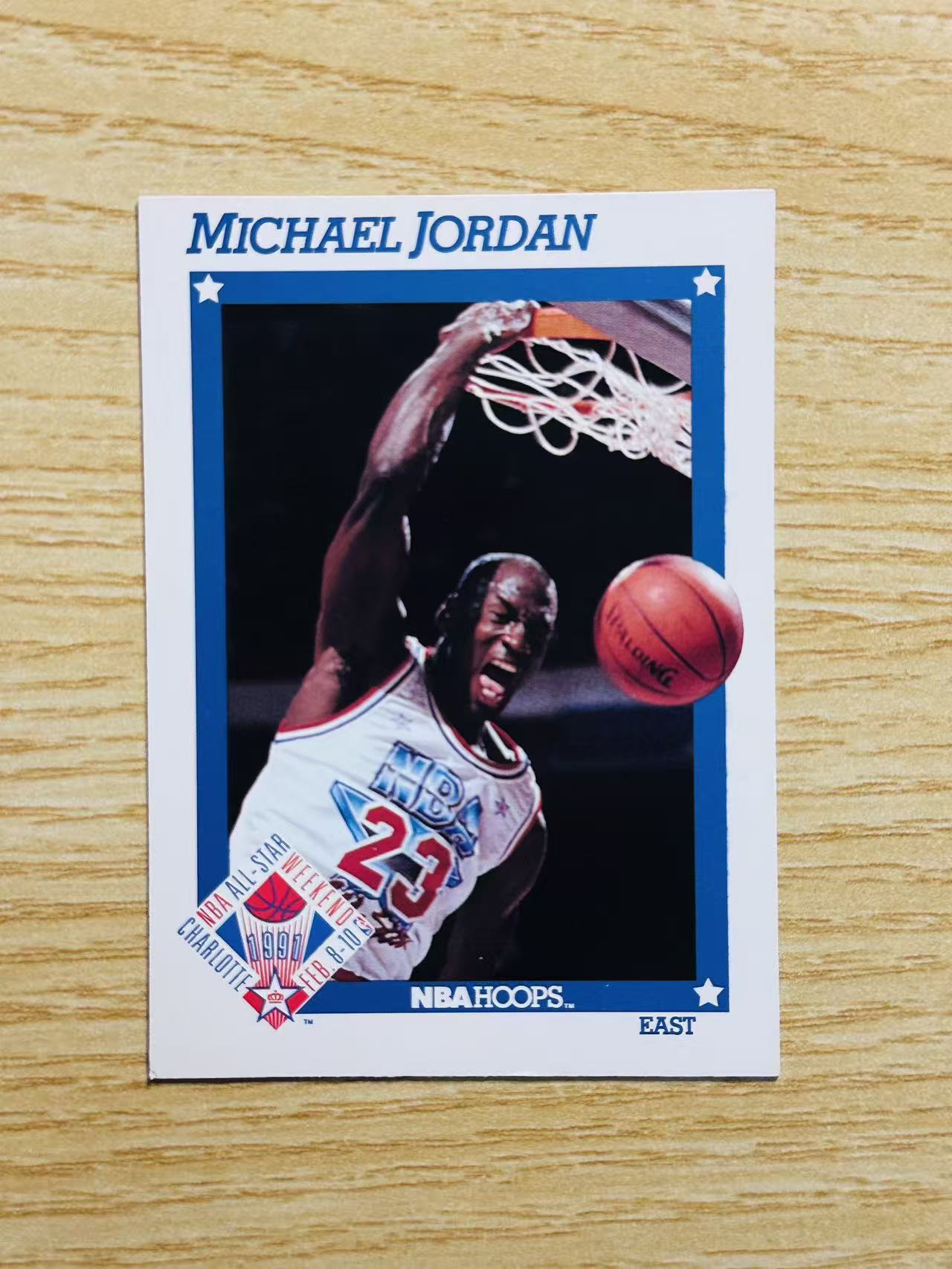 1991 Fleer NBA Hoops Michael Jordan 嘿嘿代卖 迈克尔 乔丹 东部全明星 扣篮选图 老卡 老特 公牛 篮球之神 飞人 收藏必备