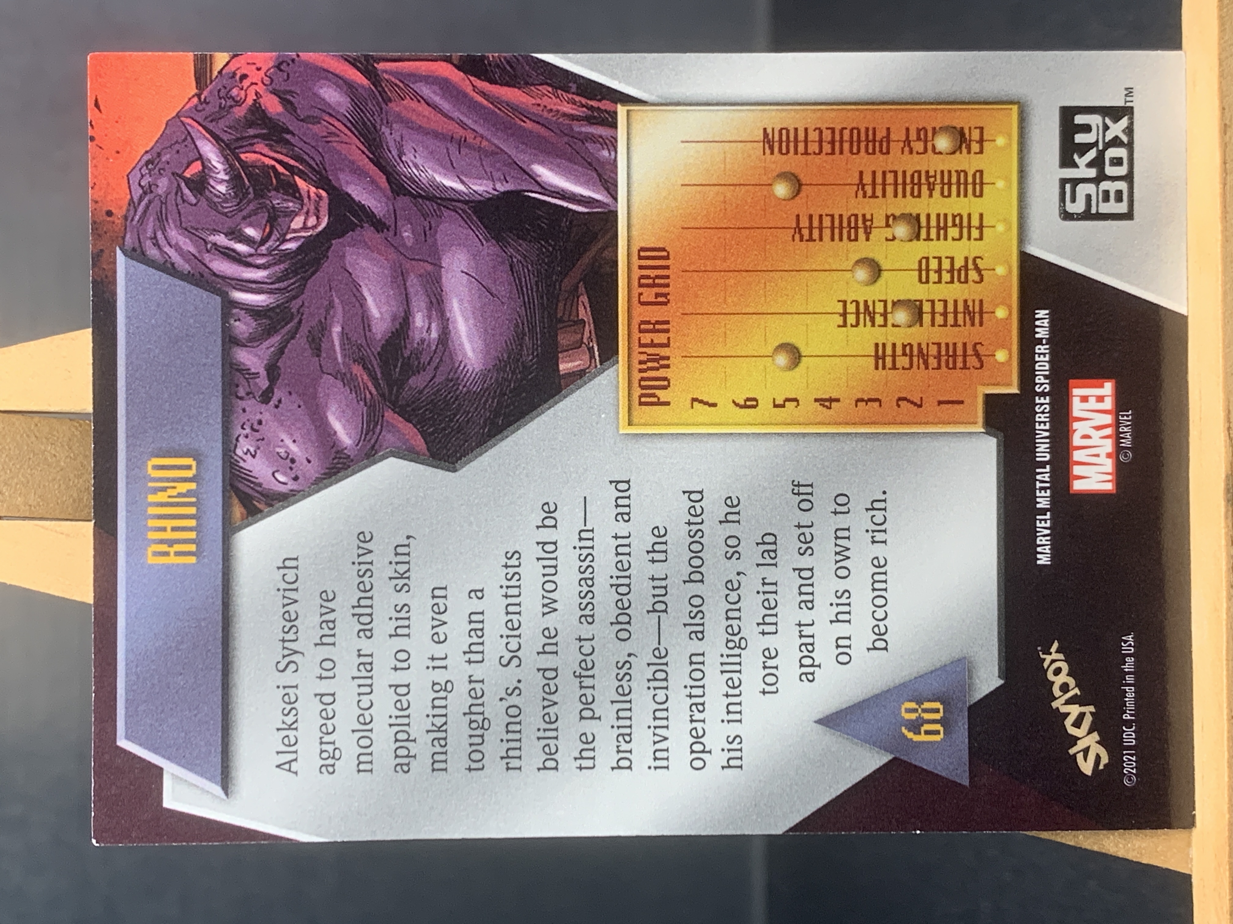 (S3)2021 SKYBOX 漫威 Marve BASE 犀牛人 喜欢不要错过 卡品如图 !!!