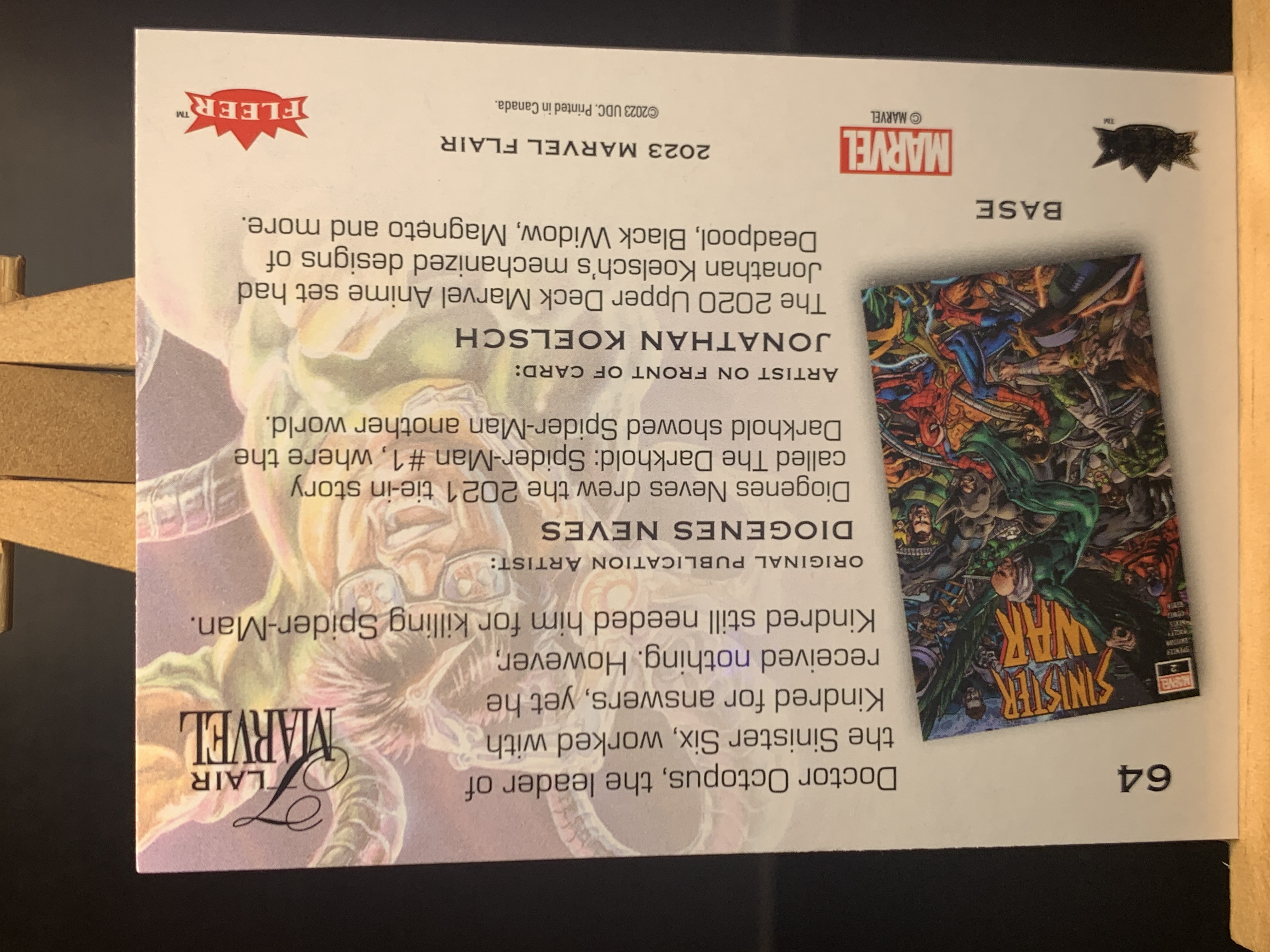 (S7)2023 FLEER Marvel 漫威 章鱼博士 实卡好看 收藏凑套必备 卡品如图 !!!