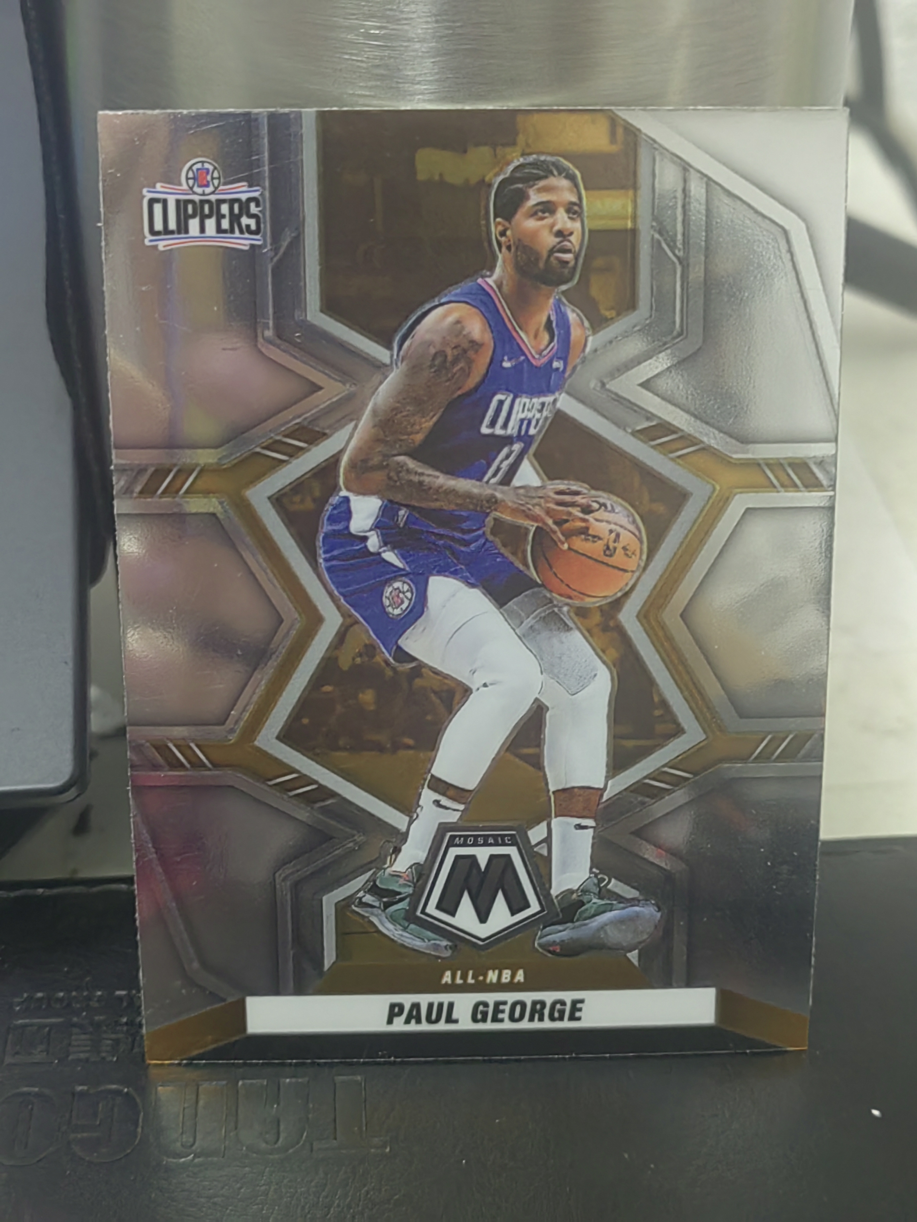 2021-22 Panini Mosaic Paul George 马赛克  保罗 乔治 快船  篮 白边白角 不保卡品 卡品如图