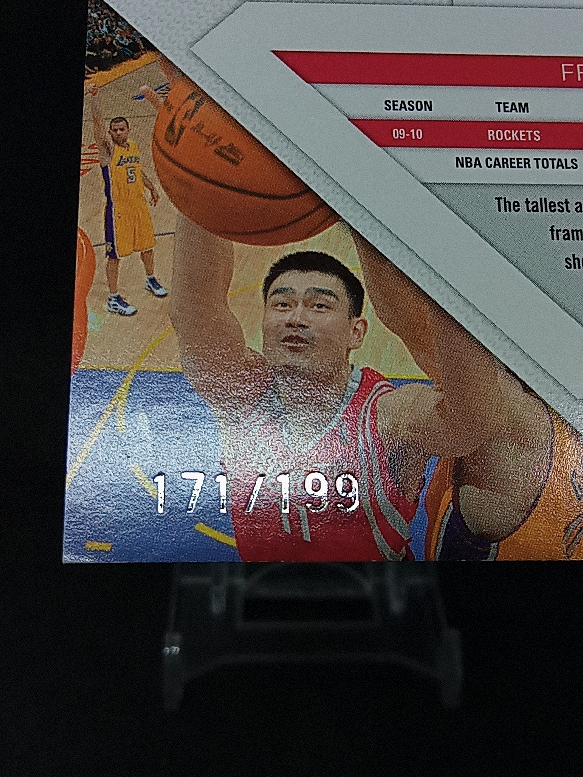【DC拍卖】9.28HK 2010-11 Panini Threads #122 Yao Ming姚明 休斯顿火箭 格子折射平行 限量171/199编