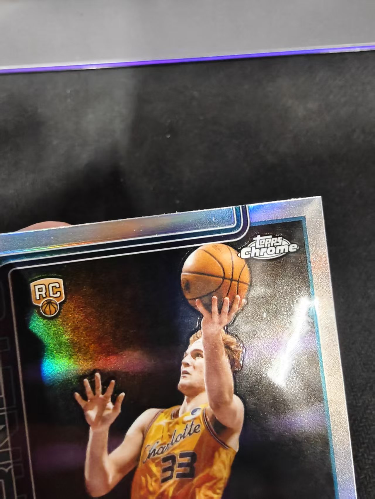 2026 Topps Chrome Update Liam McNeeley RC 篮球TCU 麦克尼利 银折 折射 夏洛特黄蜂 新秀 瑕疵如图