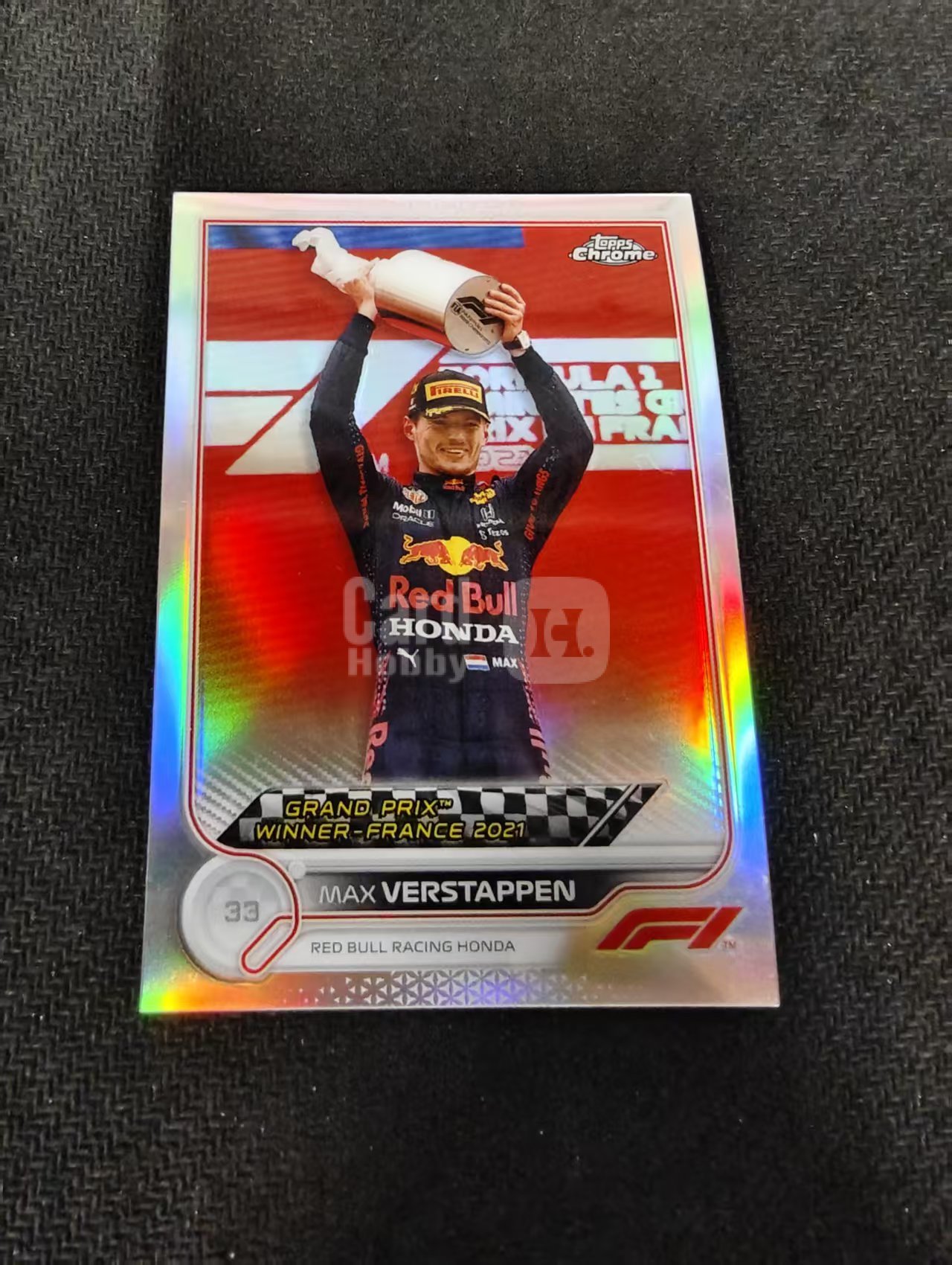2022 Topps Chrome F1 Max Verstappen 维斯塔潘 红牛 银折 划痕 边角瑕疵 #157
