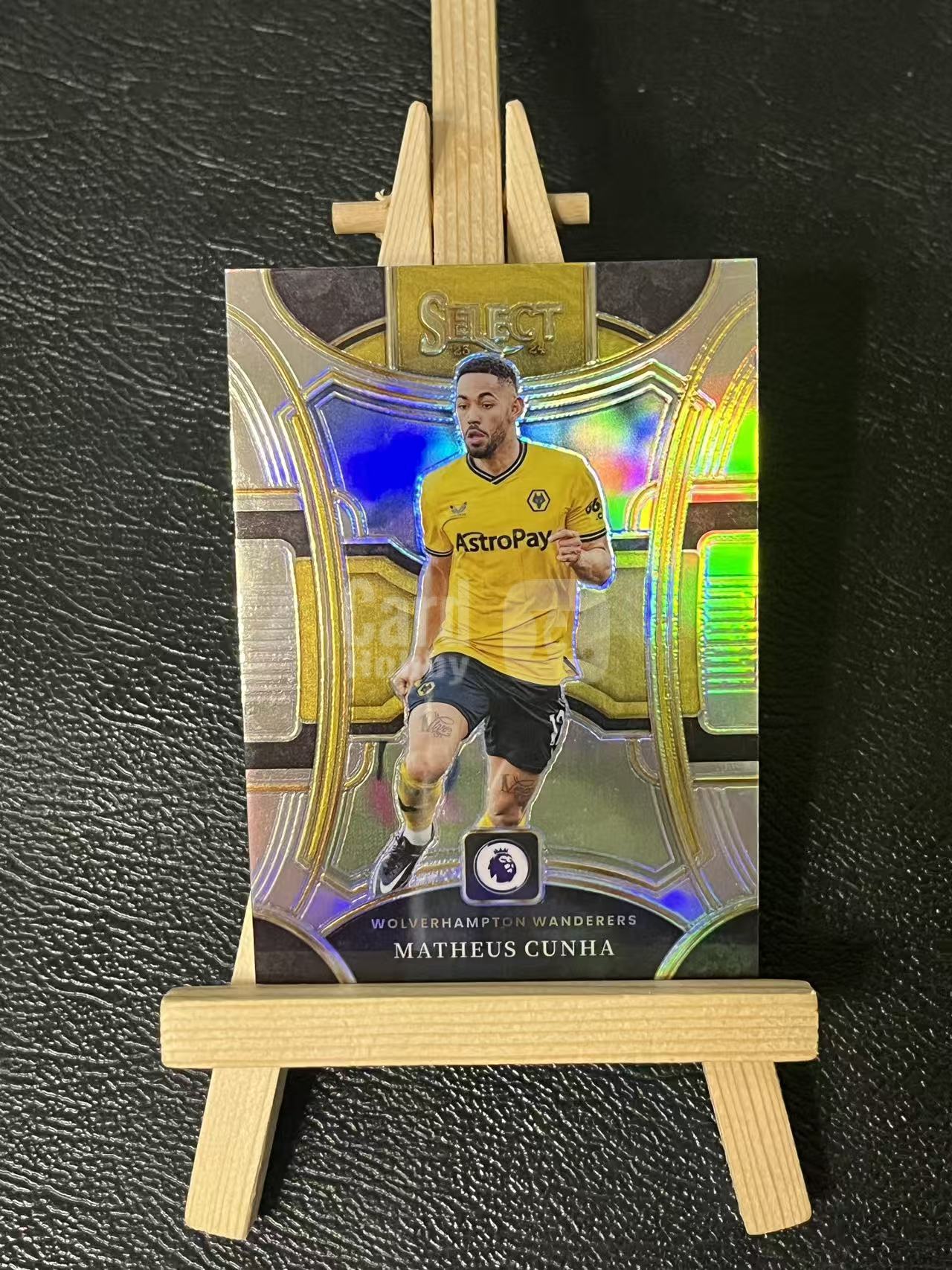 2023-24 Panini Select Matheus Cunha 库尼亚 狼队 英超 银折 实卡精美 卡品如图 LA-2