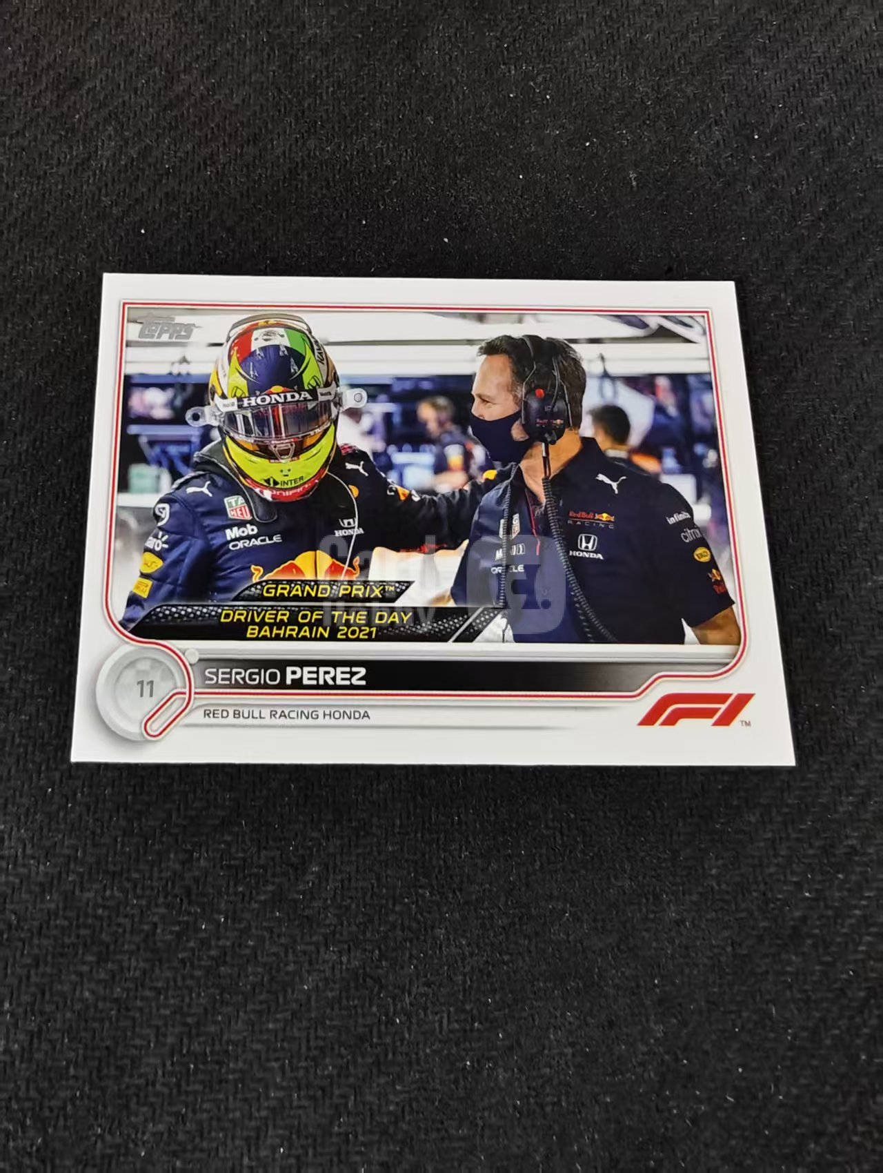 2022 Topps Chrome F1 Sergio Perez 塞尔吉奥 佩雷兹 红牛车队 划痕 边角瑕疵 @173