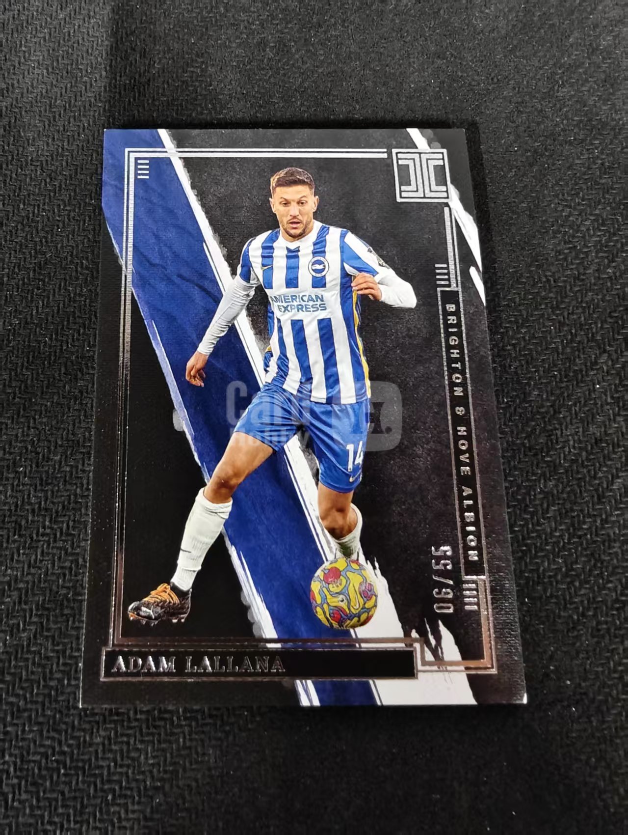 2021-22 Panini Impeccable Adam Lallana 英超小真金 布莱顿 拉拉纳 55编 瑕疵如图