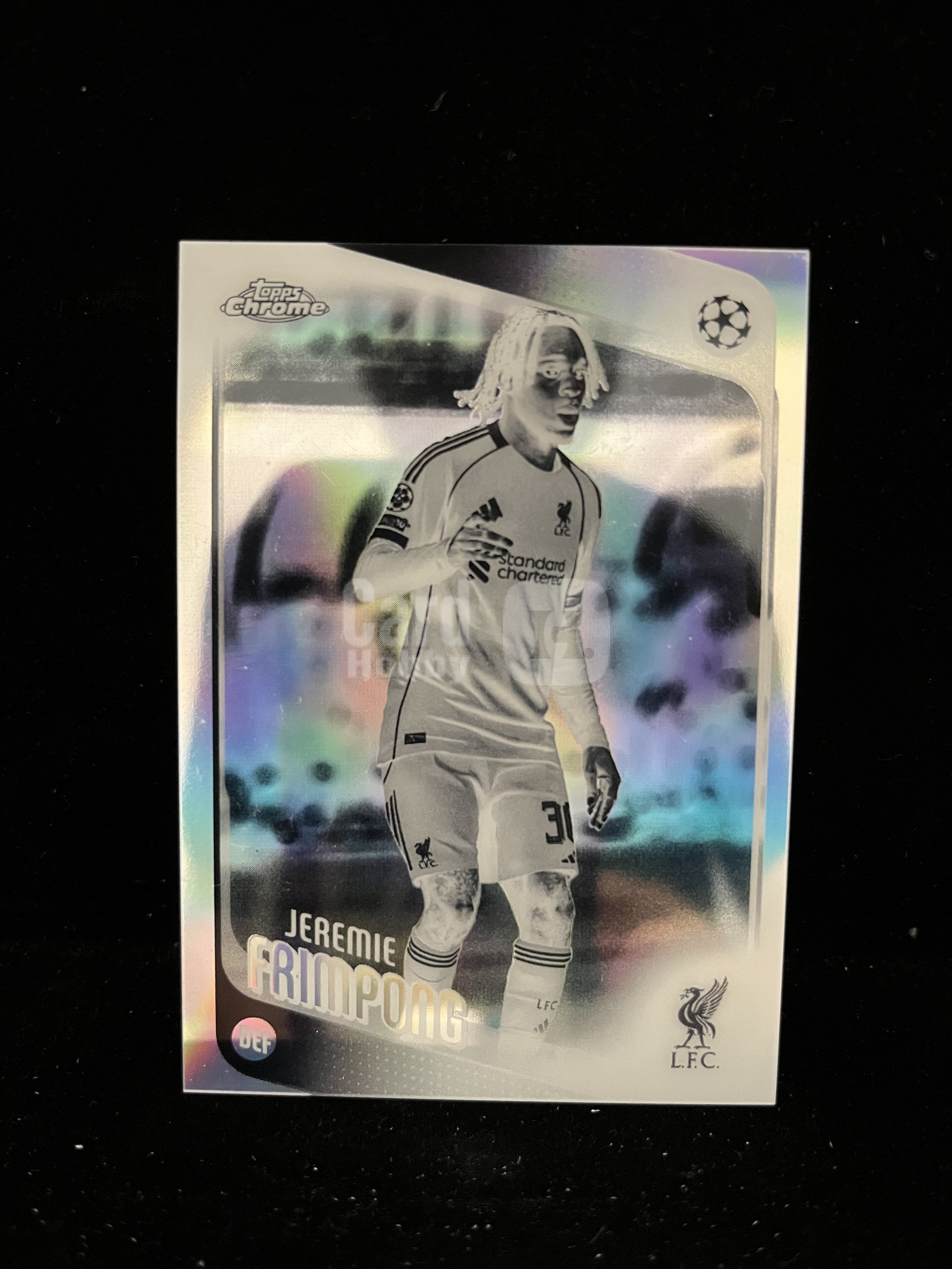 免费代拍 2025 Topps Chrome 欧冠 弗林蓬 Jeremie Frimpong 折射 卡品如图#E044