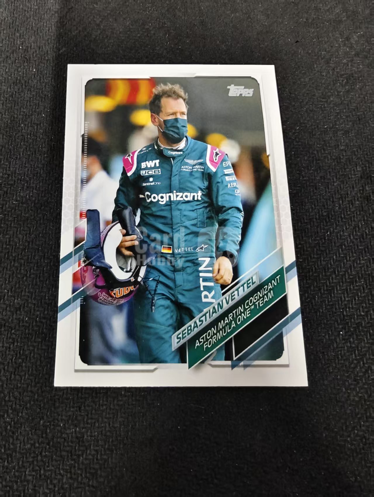 2021 Topps Chrome Sebastian Vettel F1 阿斯顿马丁 维特尔 划痕 边角瑕疵 @23