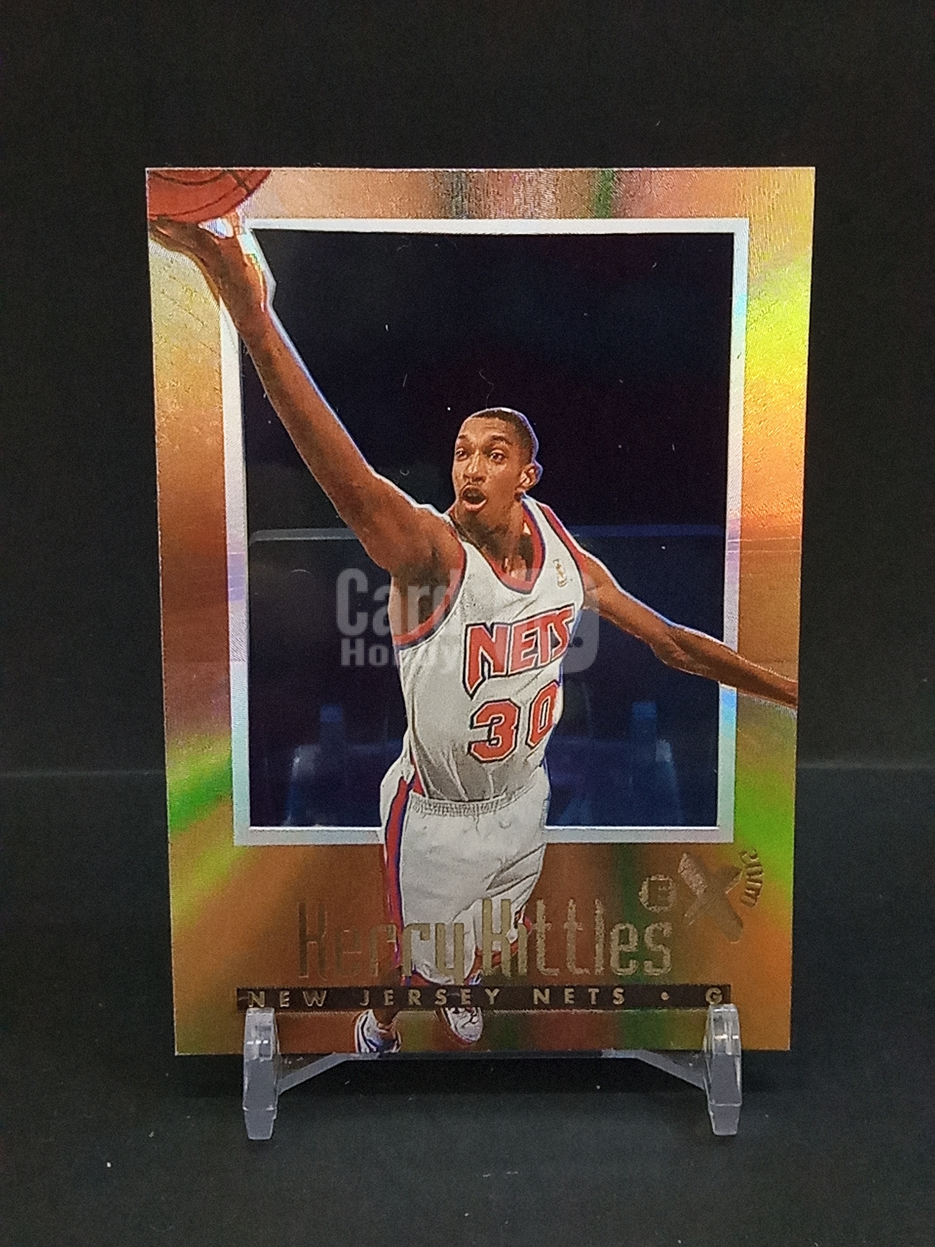 【DC拍卖】9.29小科比 `1996-97 Skybox E-X2000 #45 Kerry Kittles 克里基特尔斯 新泽西篮网 橙金渐变胶片折射老球星卡`