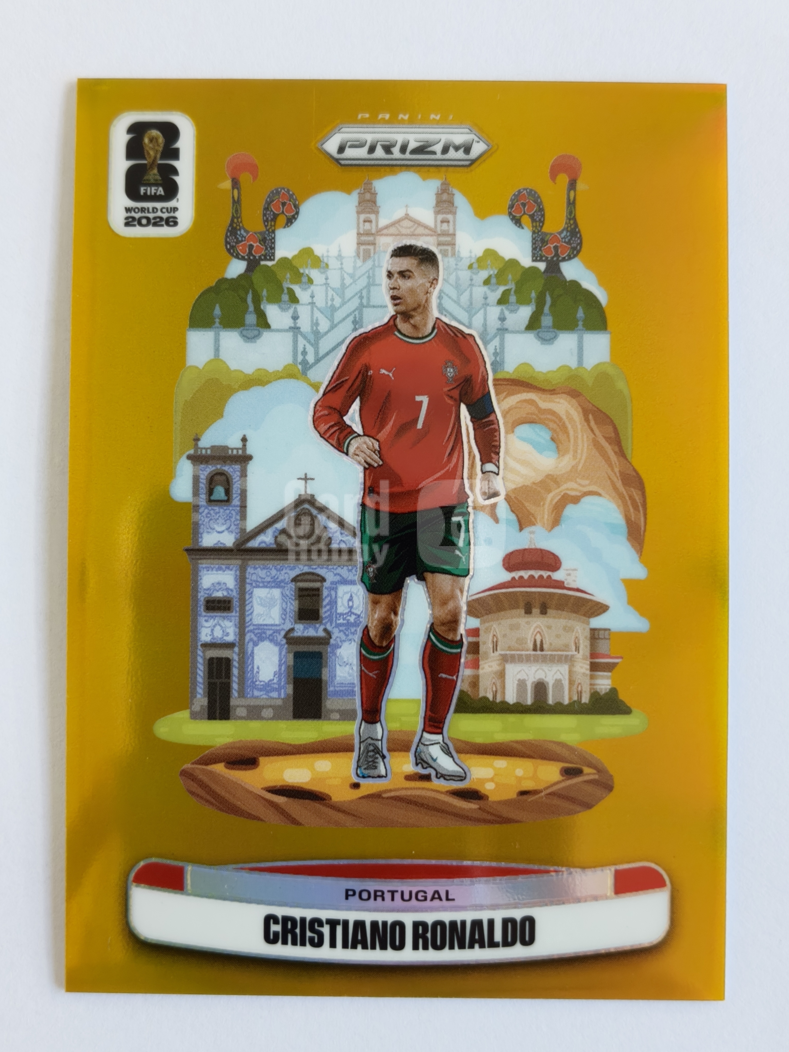 2026 Panini Prizm Cristiano Ronaldo World Cup PZ最后一届世界杯 葡萄牙 C罗 克里斯蒂亚诺罗纳尔多 金地标 大比例SSP 10编 超低编 微瑕卡品如图