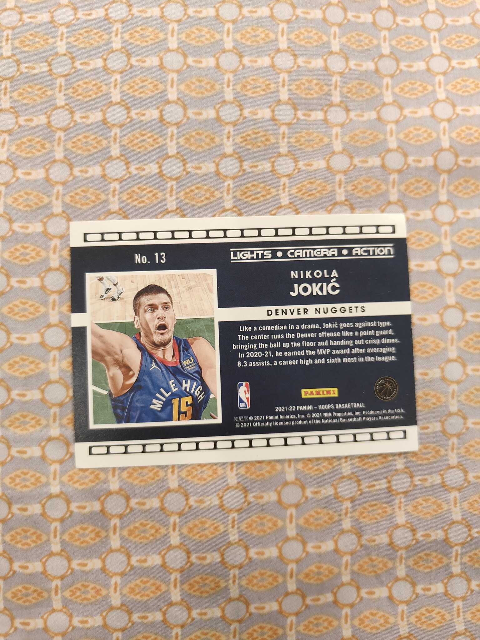 2021-22 Panini NBA Hoops Nikola Jokic 约基奇 约老师 掘金 季后赛 夺冠热门 横版 特卡