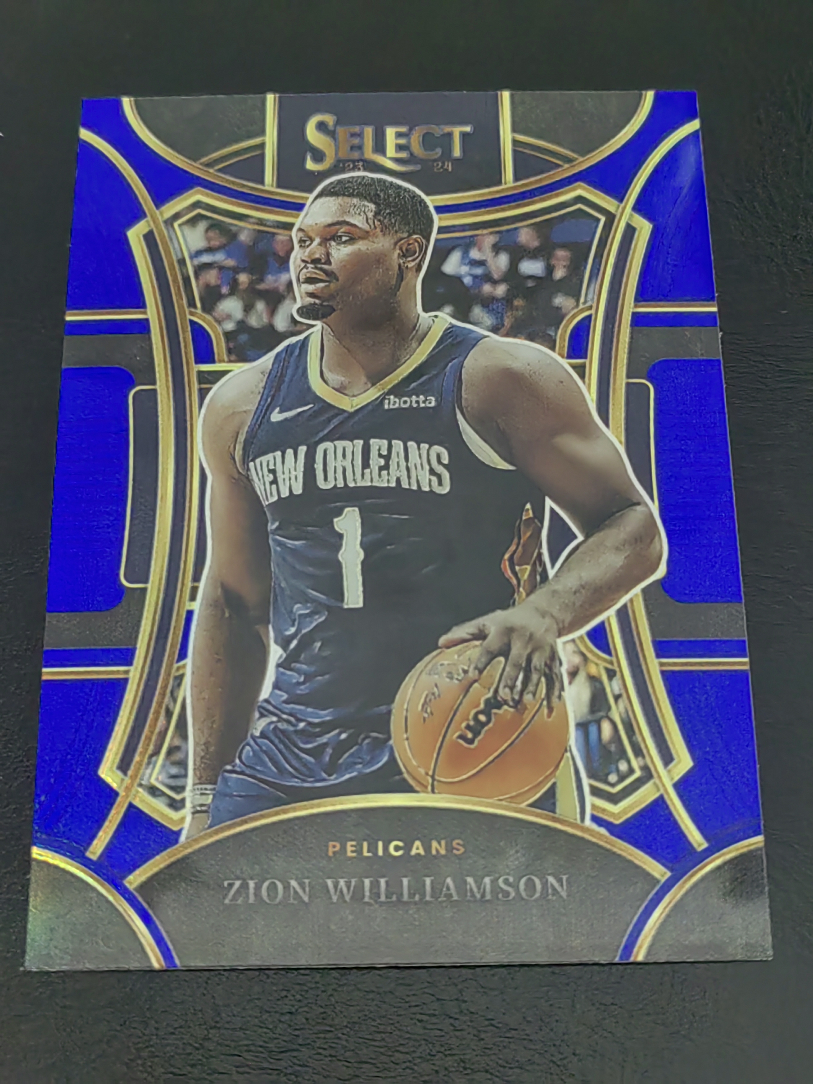 2023-24 Panini Select Zion Williamson SELECT 锡安·威廉姆森 蓝折 胖虎 鹈鹕 篮 白边白角 不保卡品 卡品如图