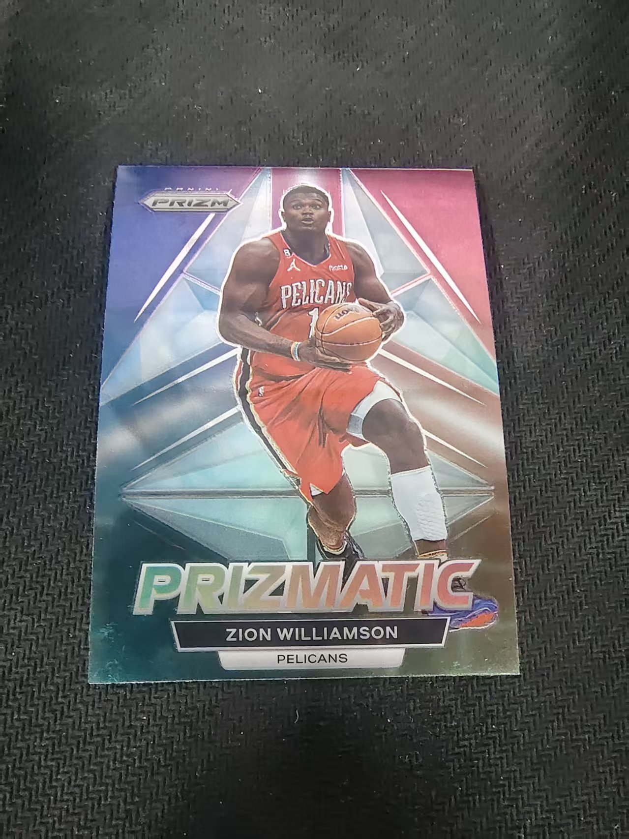 【可合并,不累计】2022-23 Panini Prizm Zion Williamson 锡安 威廉姆森 胖虎 蔡恩 鹈鹕 棱镜特卡 PZ 划痕 边角微瑕 介意勿拍 #15