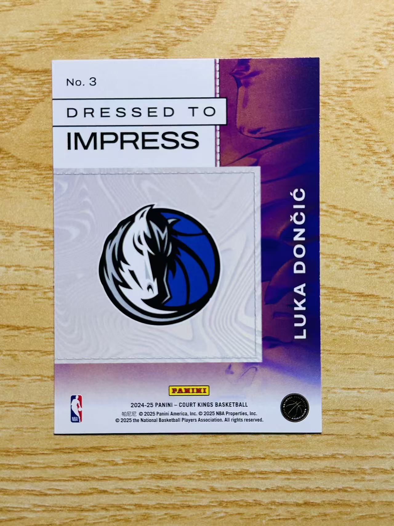2024-25 Panini Court Kings Luka Doncic 嘿嘿代卖 油画 卢卡 东契奇 走秀 特卡 帅气选图 独行侠 收藏必备