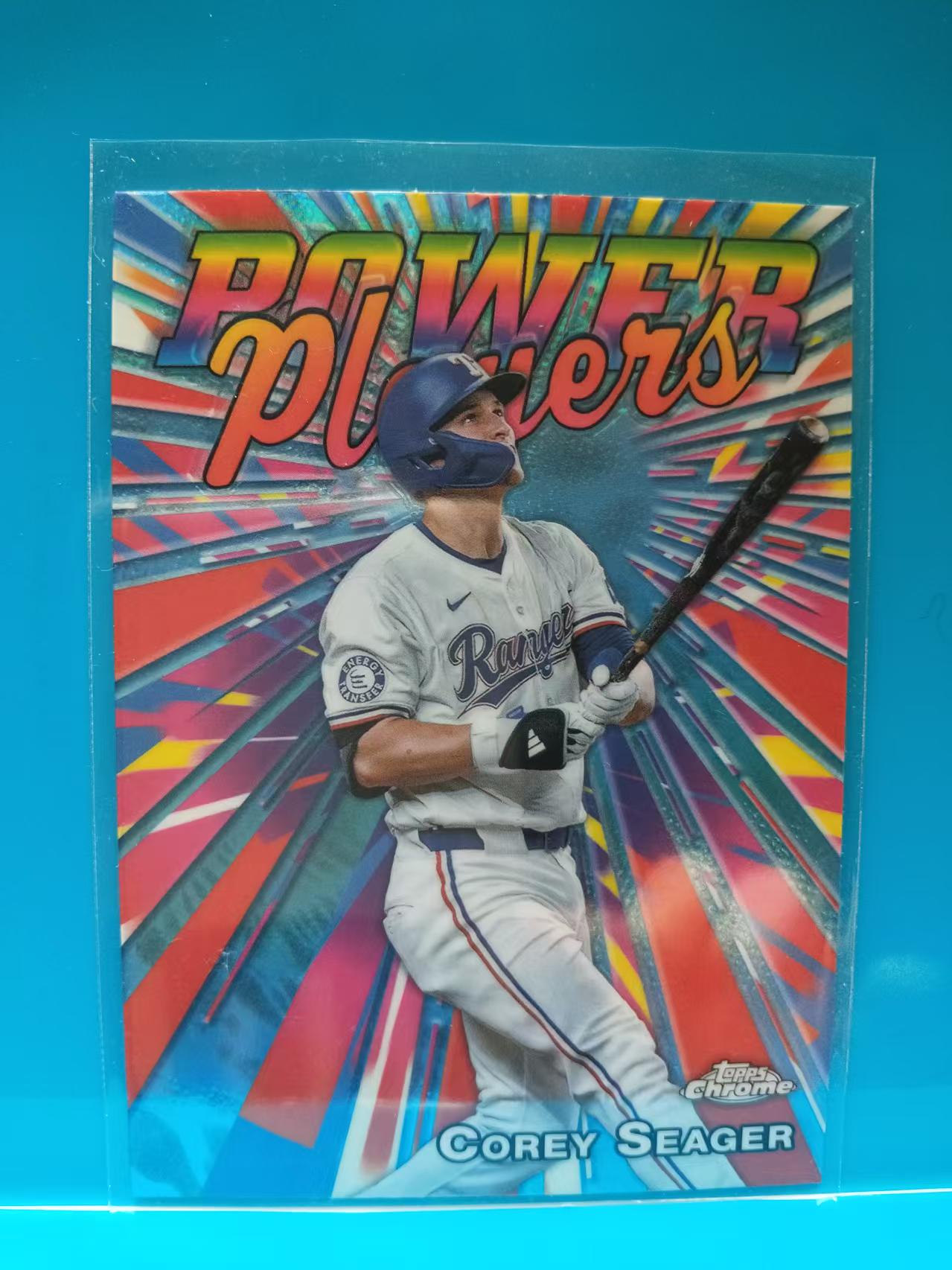 2025 Topps Chrome Corey Seager 科里 西格 德州游骑兵 特卡 银折 棒球 卡品如图 W019C