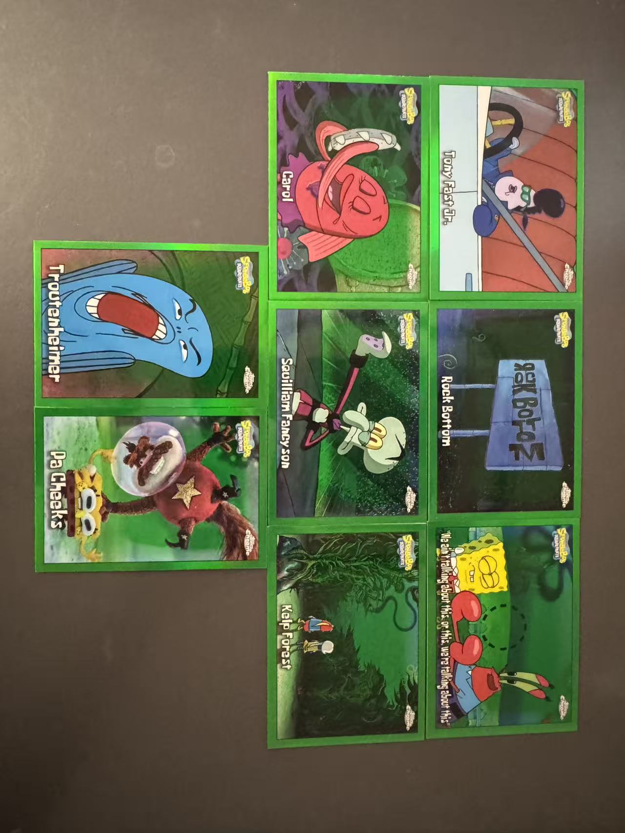 2025 Topps Chrome SpongeBob 25th 海绵宝宝 25周年 手雷独占 绿折 8张Lot 选图精美 卡品如图 收藏凑套