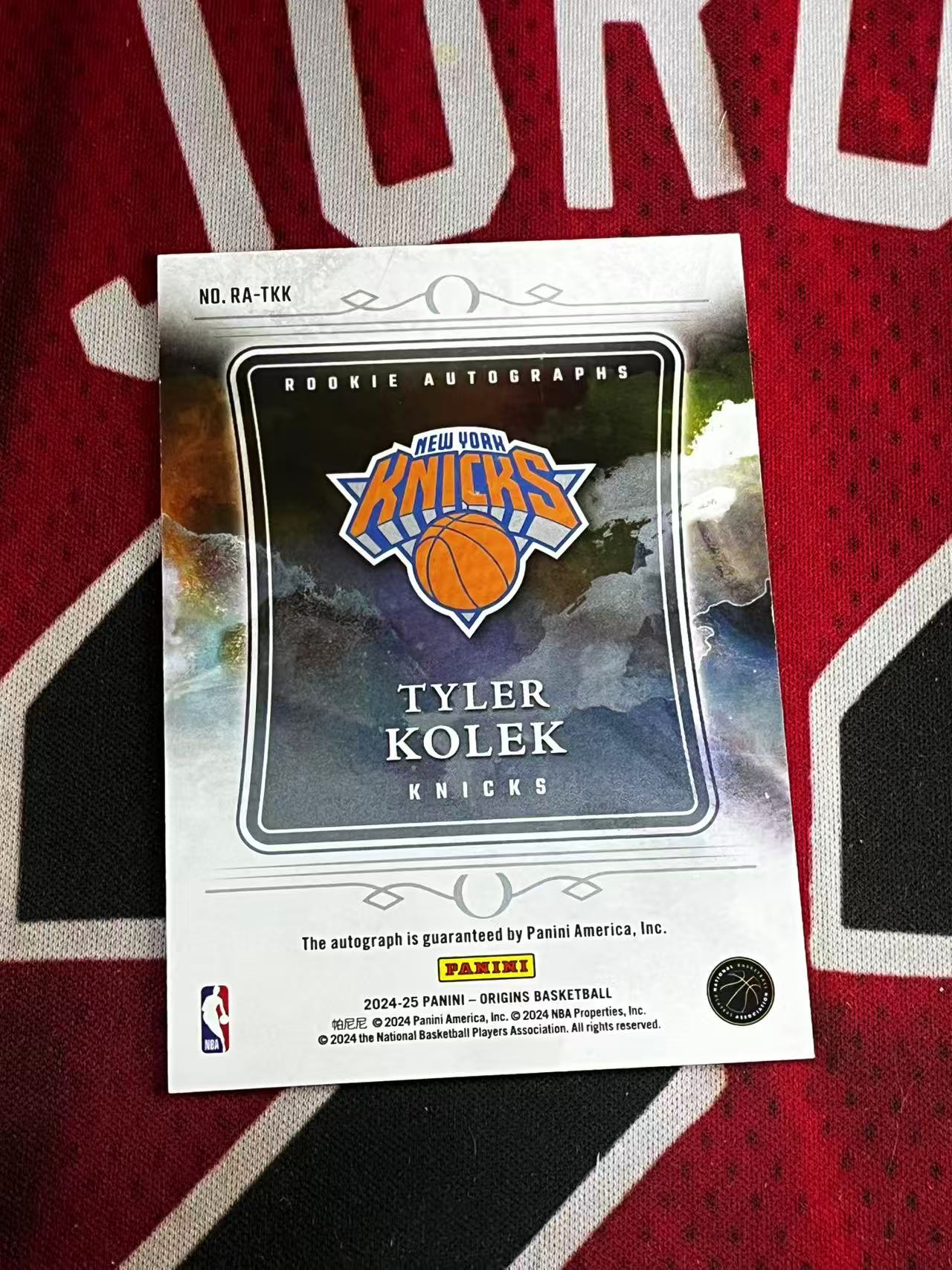 2024-25 PANINI ORIGINS 起源系列 尼克斯 新秀RC 泰勒科勒克 签字卡 卡签 新秀签 专收凑套必备【烂臭嘴拍卖】