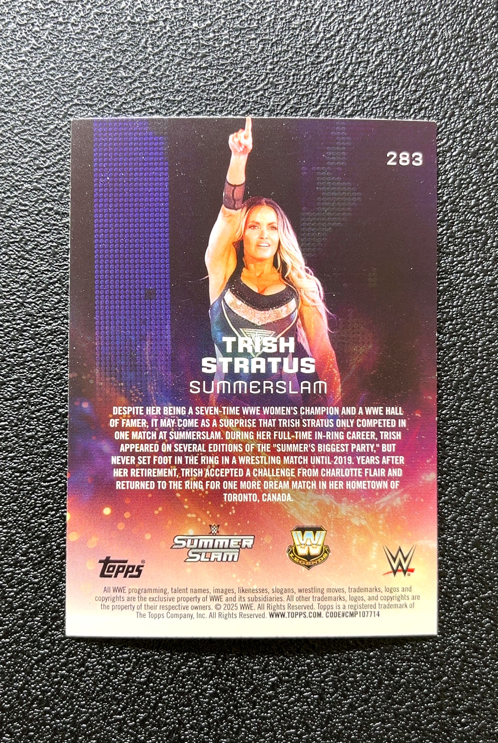 【岛屿拍卖】2026 Topps Universe Summer Slam 夏日狂潮 Trish Stratus 特丽什·斯特拉图斯 银折 折射 卡品如图 高价值 #283 0024#42