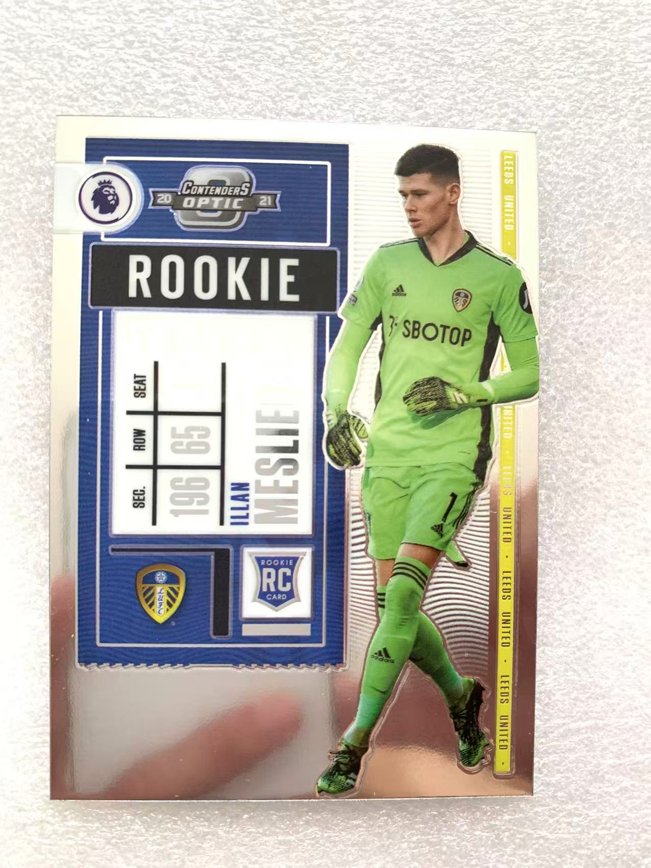 伊兰 梅利耶 RC新秀 2020-21 Panini Contenders OPTIC 球票 base 英超 ILLAN MESLIER 利兹联
