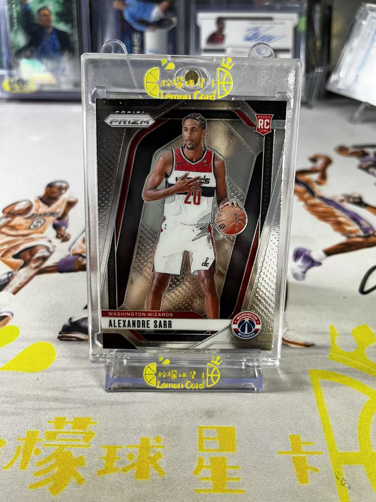 2024-25 Panini Prizm Alex Sarr 【柠檬球星卡拍卖】奇才 亚历克斯 萨尔 新秀 RC base 折射 pz 微瑕如图 #不语