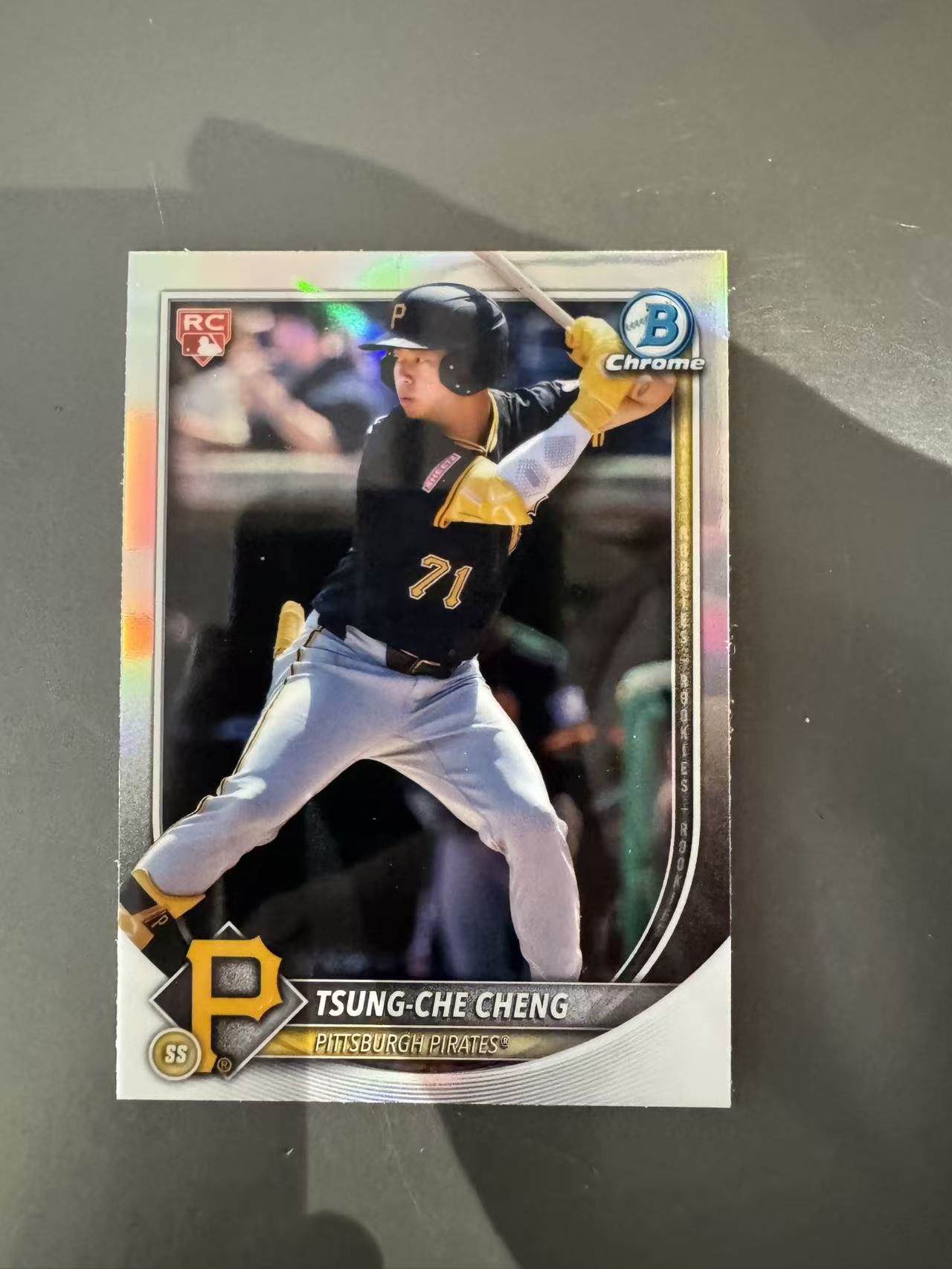 2025 Topps Bowman Chrome Tsung Che Cheng RC 匹兹堡海盗 新秀 湾湾 郑宗哲 红RC 银折 卡品如图 凑套收藏