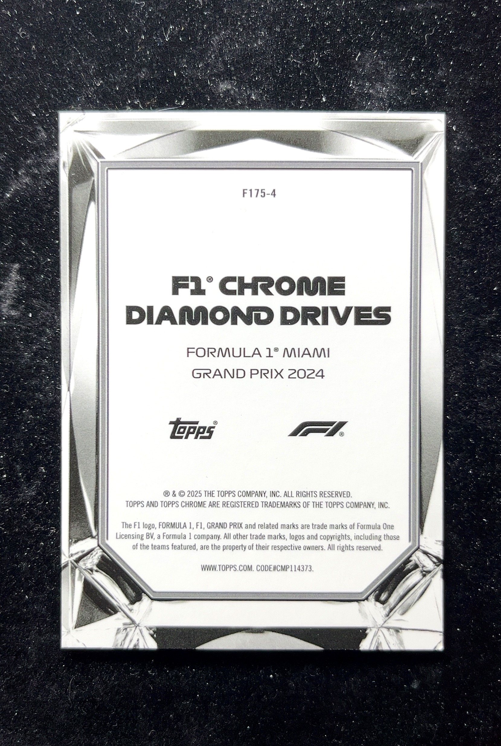 【小白1%代卖】2025 Topps Chrome Diamond Drives 钻石驱动 银折 折射 卡品如图 高价值 #F175-4 0629