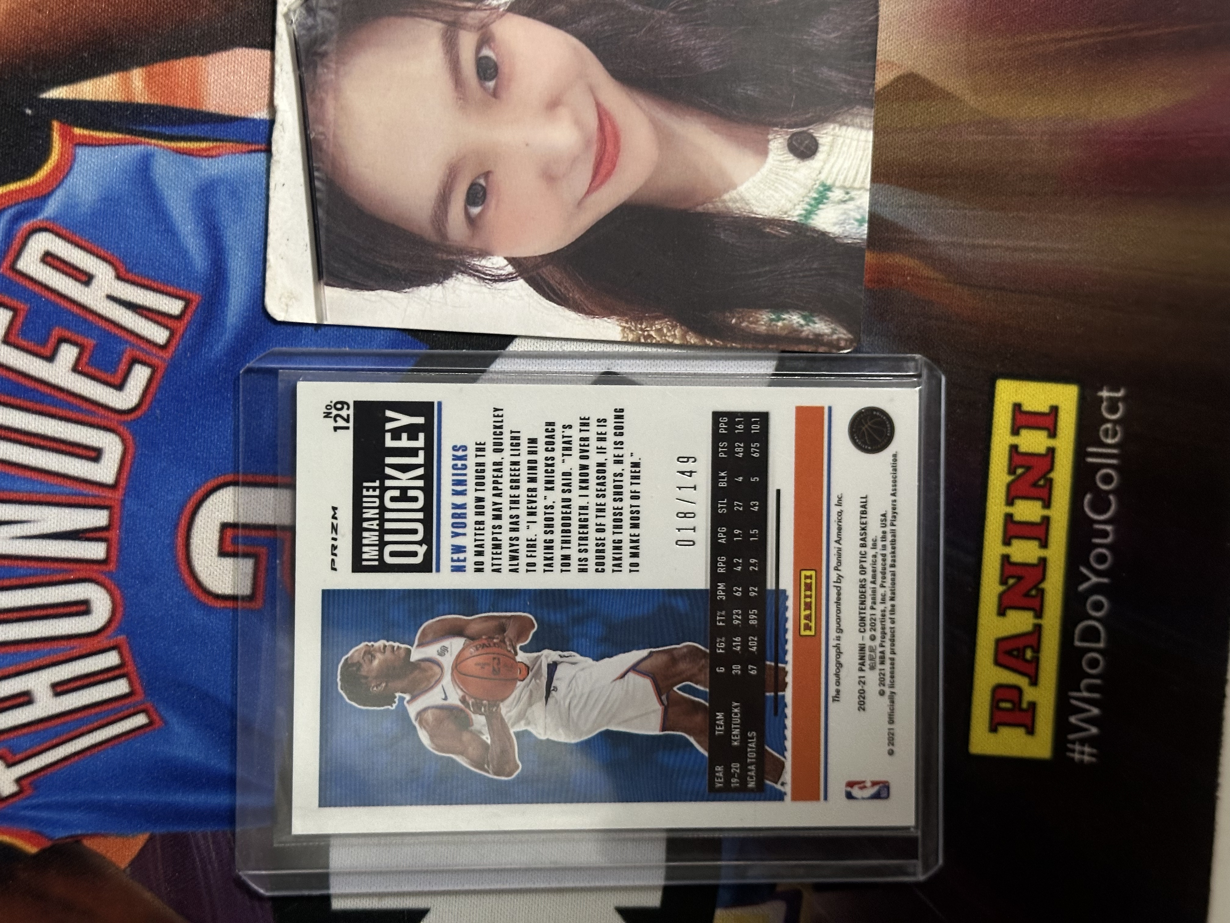 2020-21 Panini Contenders Optic Immanuel Quickley RC 【小猪包代卖】尼克斯 新秀 奎克利 149编 球票 签字 卡签 镜面 红折 巴恩斯