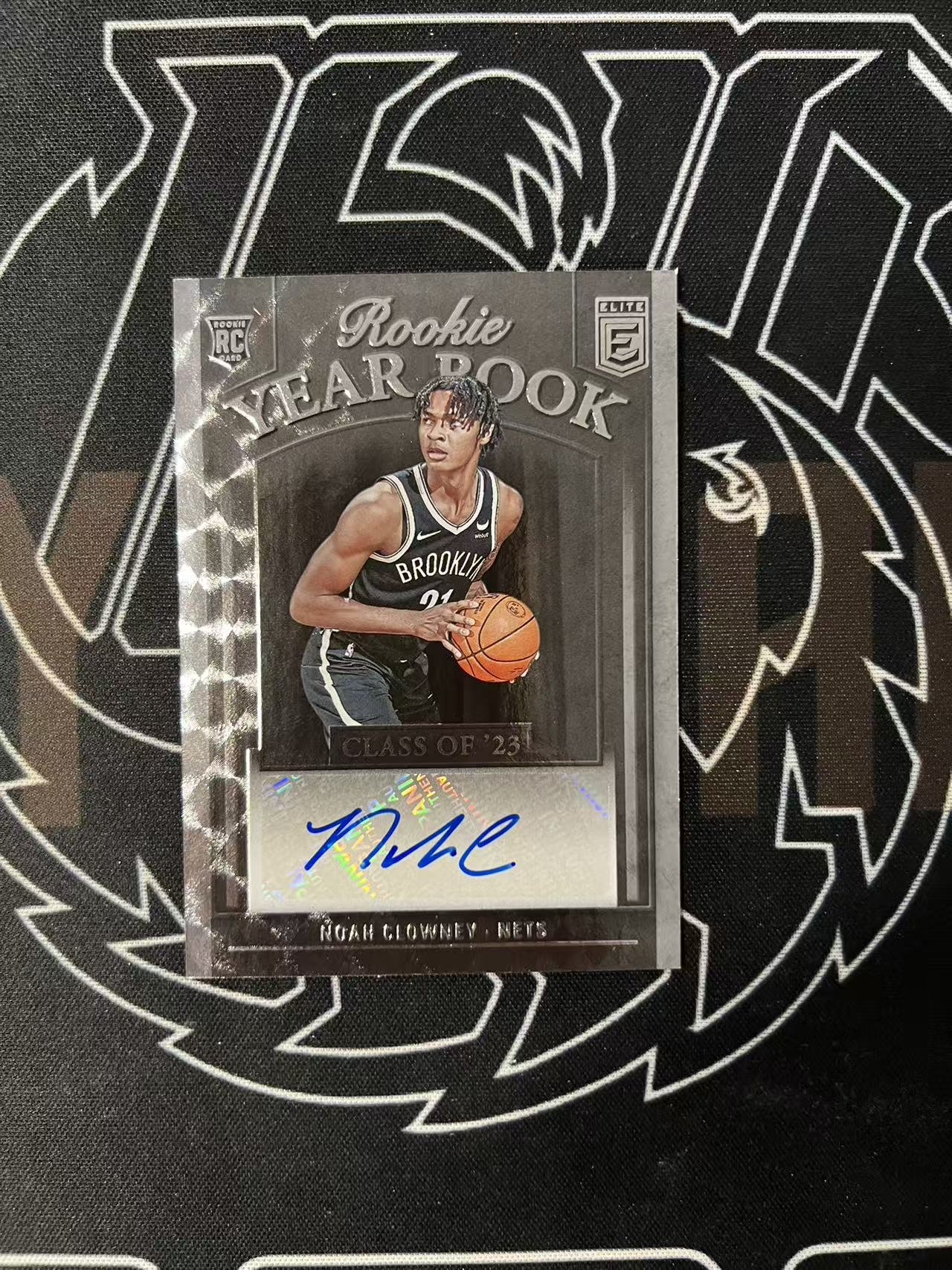 2023-24 Panini Elite Noah Clowney RC 【UTF球星卡】fr4 诺阿 克洛尼 篮网 新秀 精英 签字 通行卡品