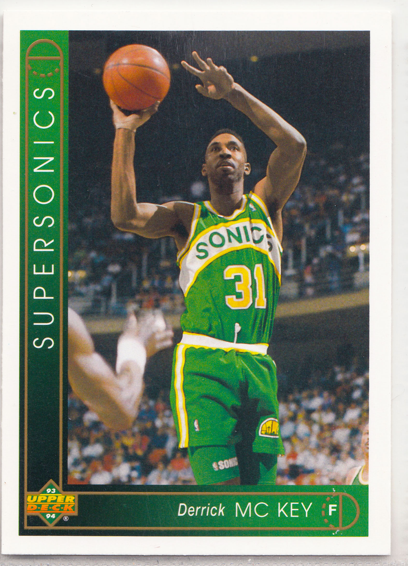【ABC1 Card Market】1993-94 Upper Deck UD Basketball Derrick McKey 德里克 麦基 Seattle SuperSonics 超音速 Base Set #133 XY11328