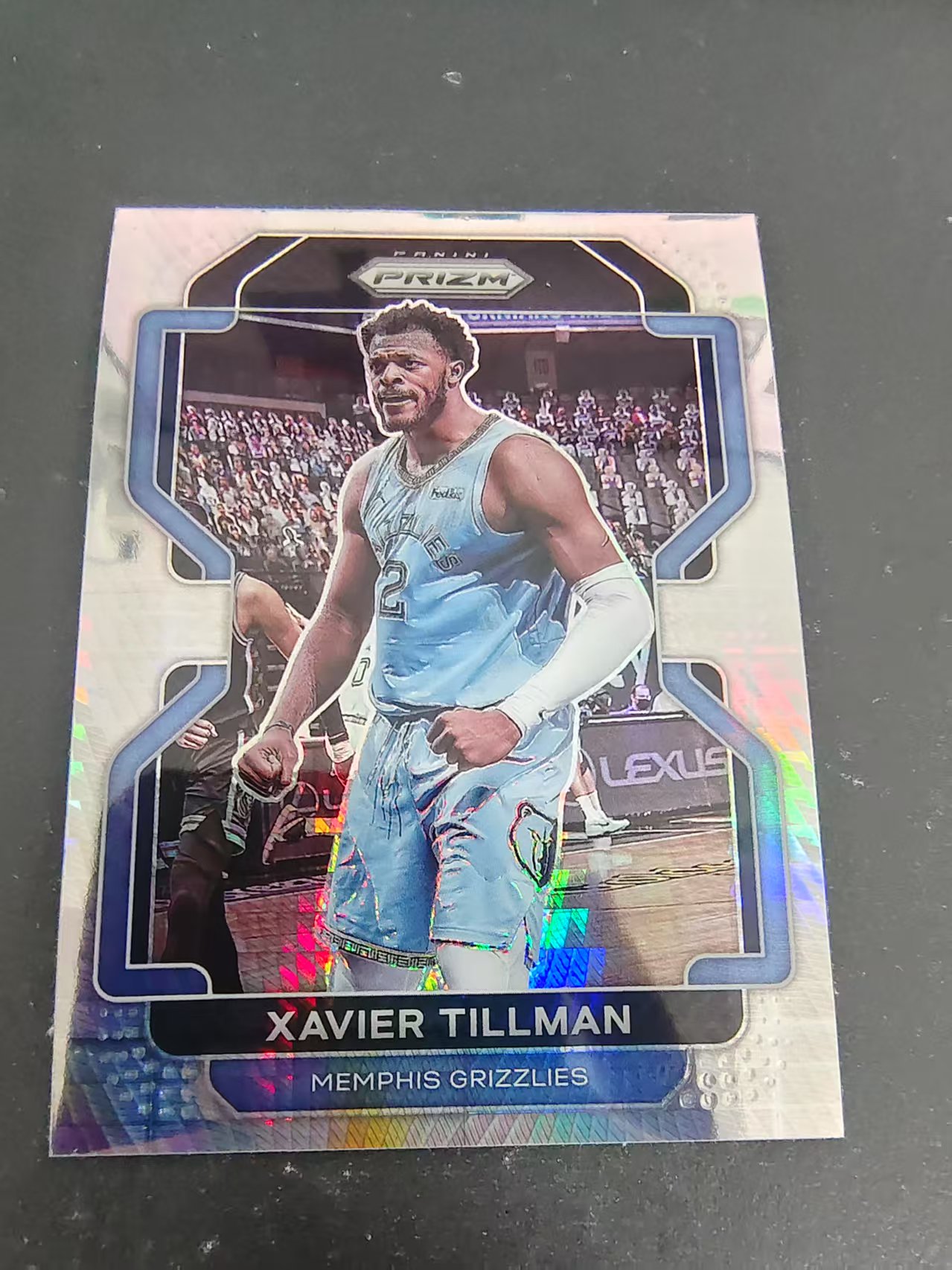 【可合并，不累计】2021-22 Panini Prizm Xavier Tillman 泽维尔 蒂尔曼 灰熊 PZ hyper折 划痕 边角瑕疵 #105