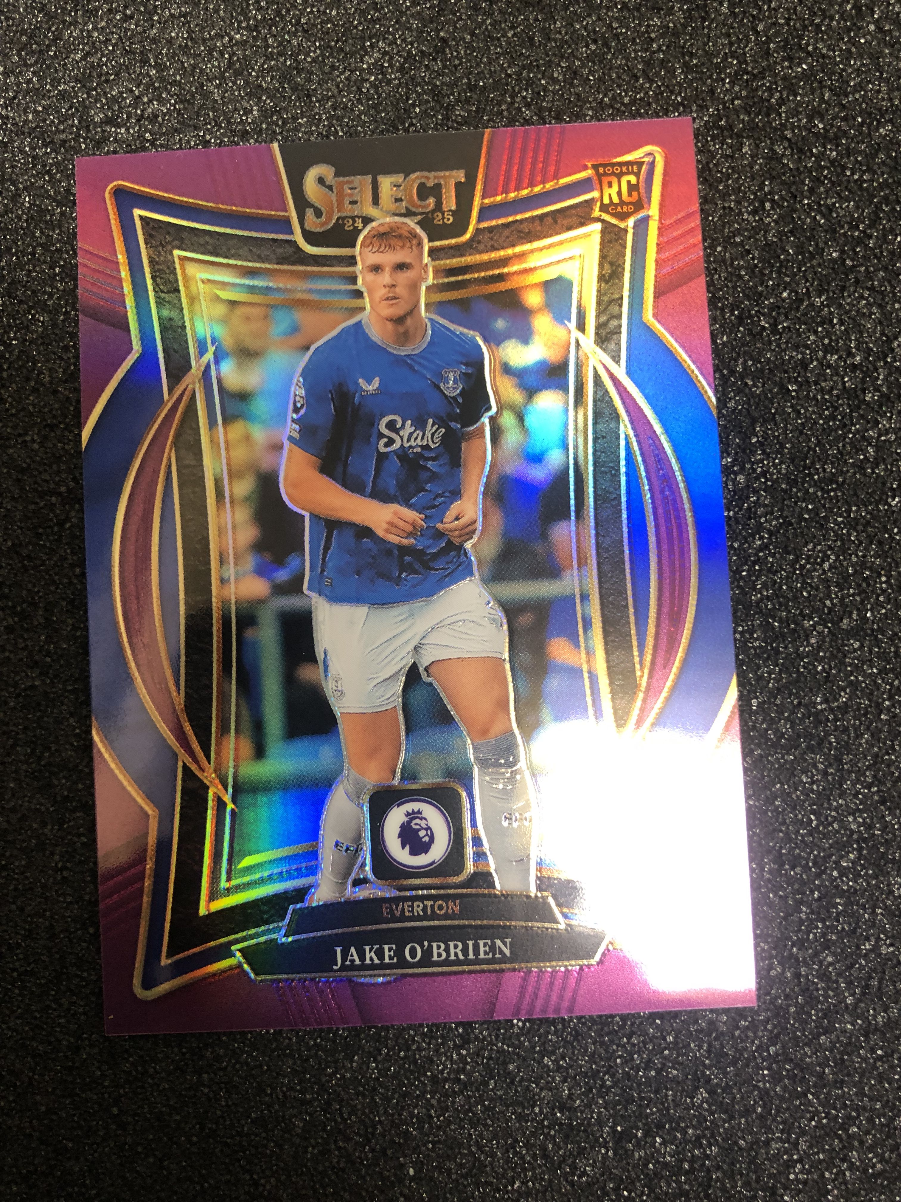 2024-25 Panini Select jake obrien RC 英超select 杰克-奥布赖恩 爱尔兰 埃弗顿 140编 104/140 紫折 卡品如图 凑套收藏必备
