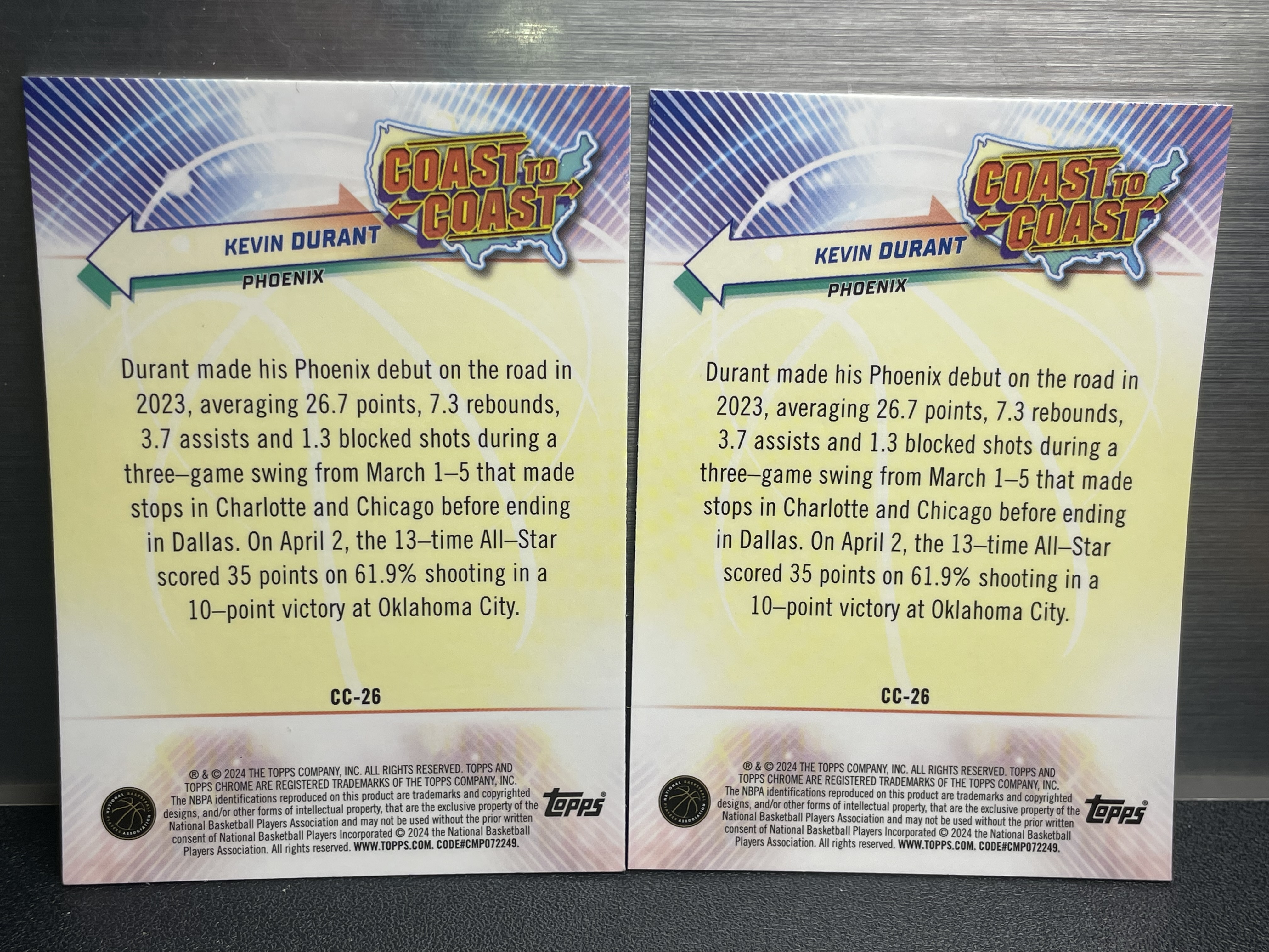 (C8) 2024 TOPPS 特卡 死神 杜兰特 近期大热球星 收藏必备 卡品如图 ! ! !