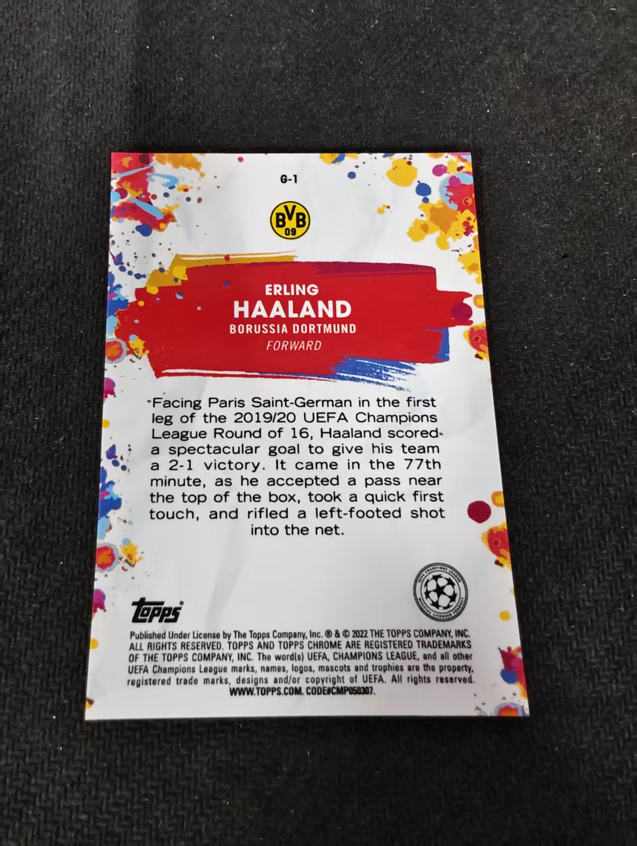 【可合并,不累计】2022 Topps Chrome Erling Haaland 埃尔林 哈兰德 曼城 挪威 魔人布欧 GOLAZO特卡 银折 不保卡品 介意勿拍