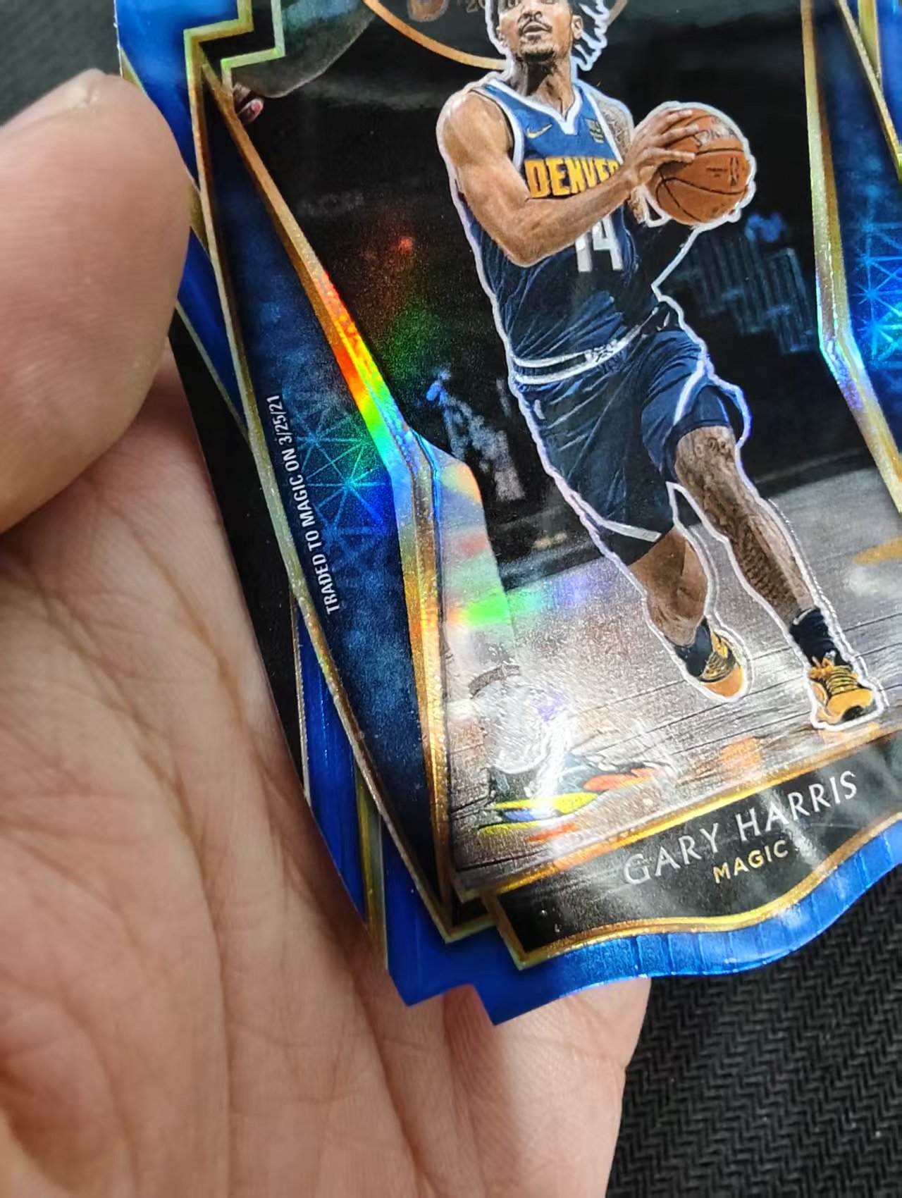 【汽水拍卖】2020-21 Panini Select Gary Harris 加里 哈里斯 魔术 异形 蓝折 249编 瑕疵如图