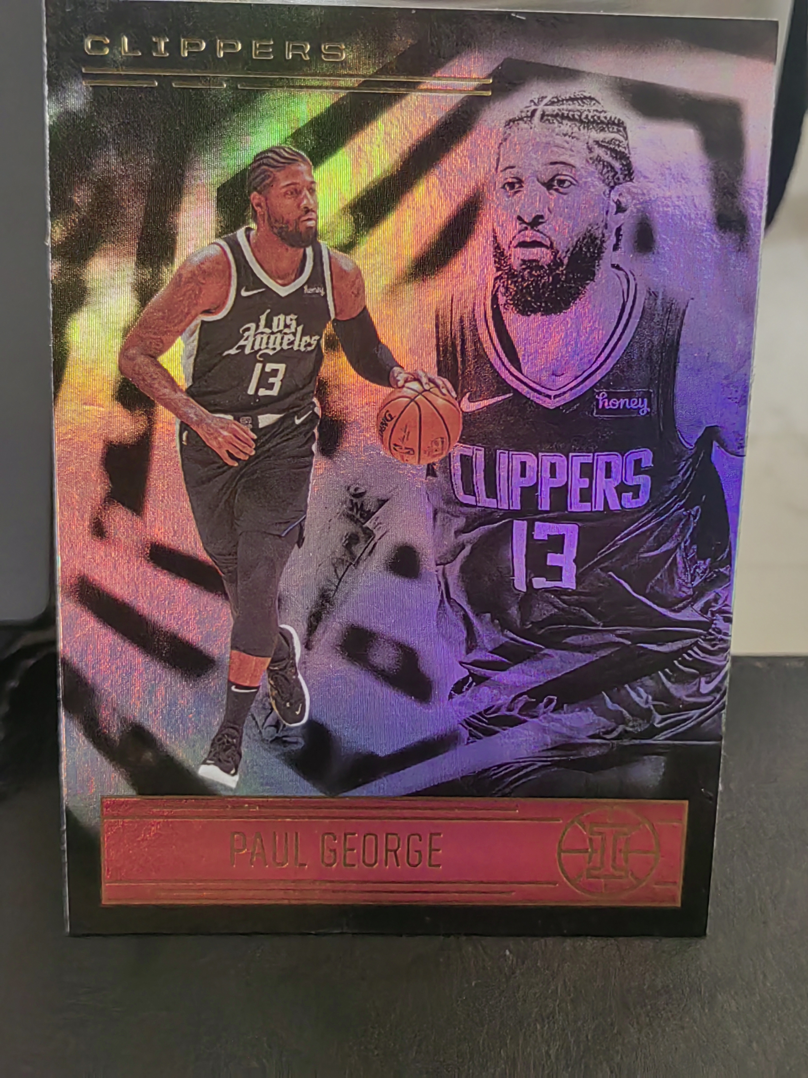 2020-21 Panini Illusions Paul George 幻想 保罗乔治 快船 篮 白边白角 不保卡品 卡品如图