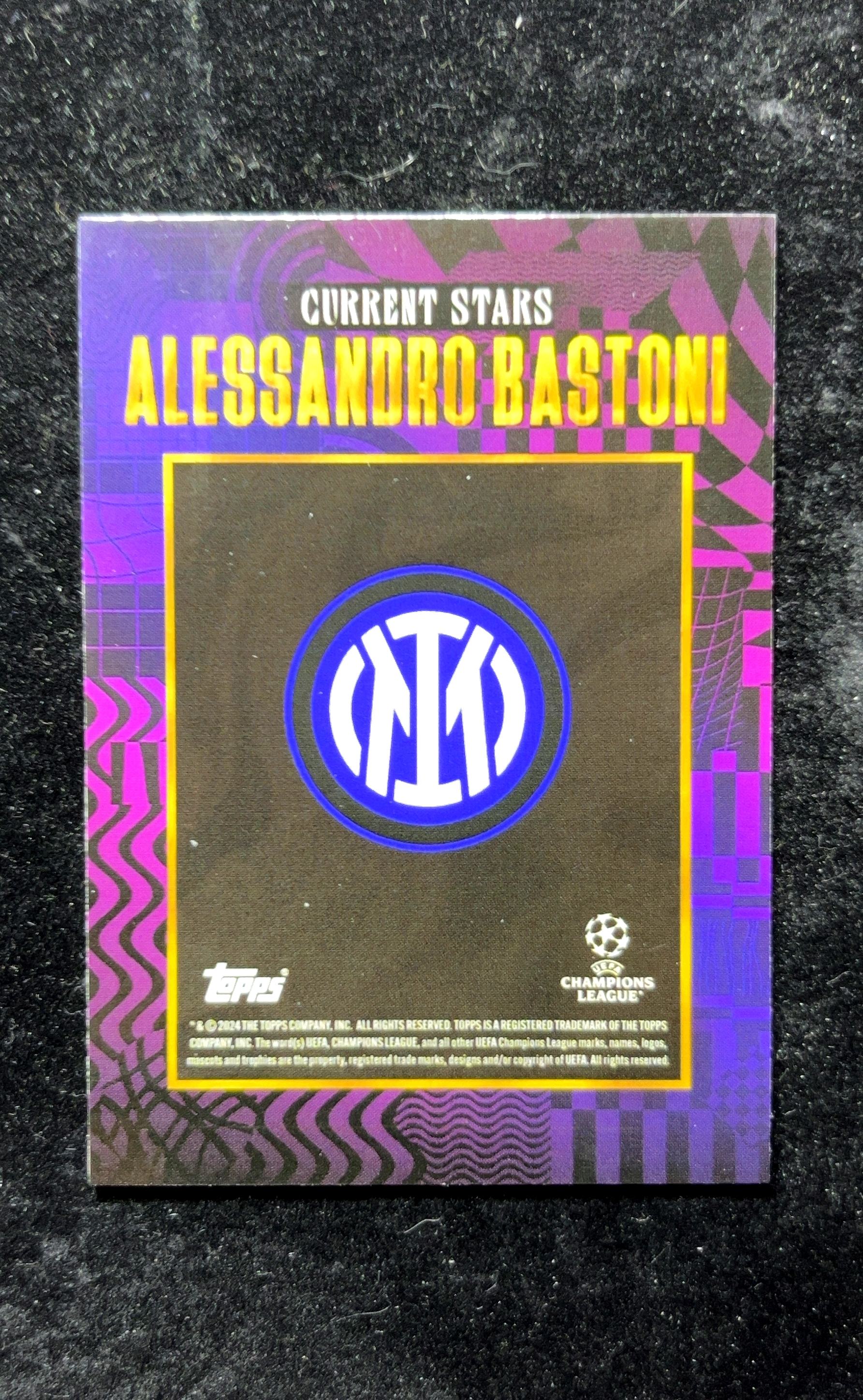 【小白1%代卖】2024 Topps X WALKERTKL 黄金盒 Alessandro Bastoni 亚历山德罗·巴斯托尼 卡品如图 高价值 FC Internazionale 0626