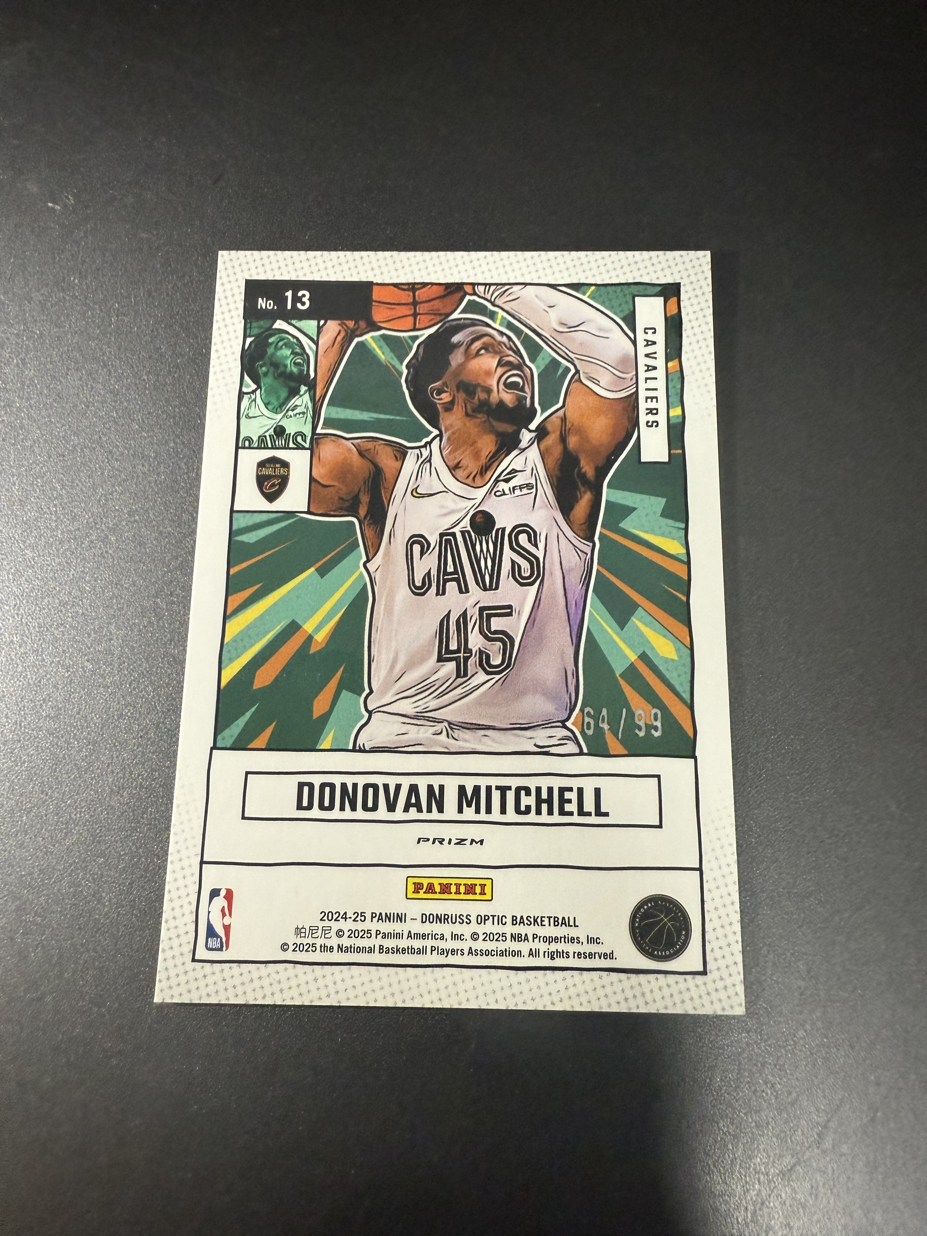 2024-25 Panini Optic Donovan Mitchell 多诺万米切尔 漫威 红折 大比例 SSP 99编 件