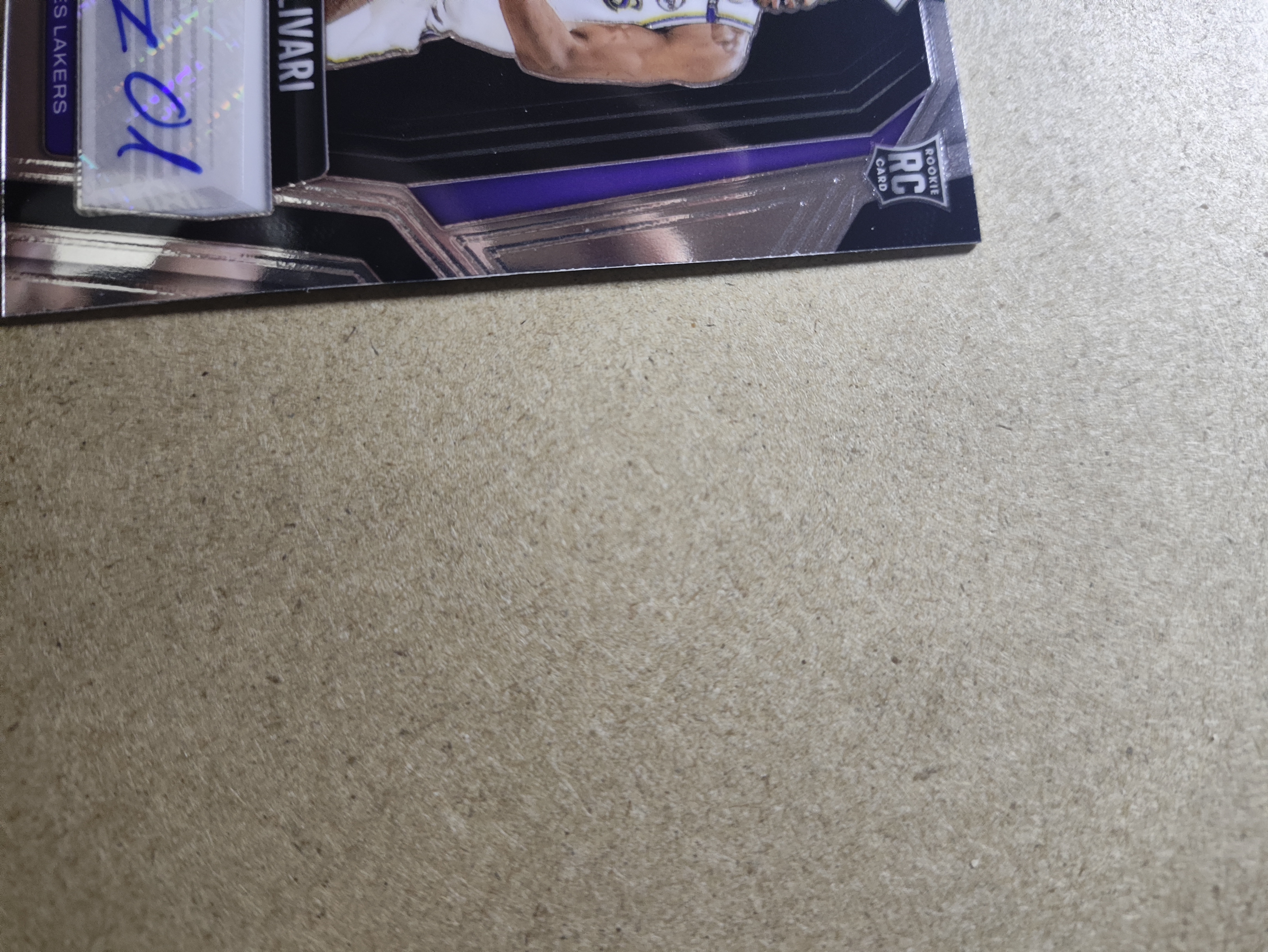 2024-25 Panini Prizm Black Quincy Olivari 洛杉矶湖人 昆西 奥利瓦里 rc新秀 签字 卡品瑕疵如图 收藏必备 未来可期 东契奇詹姆斯队友