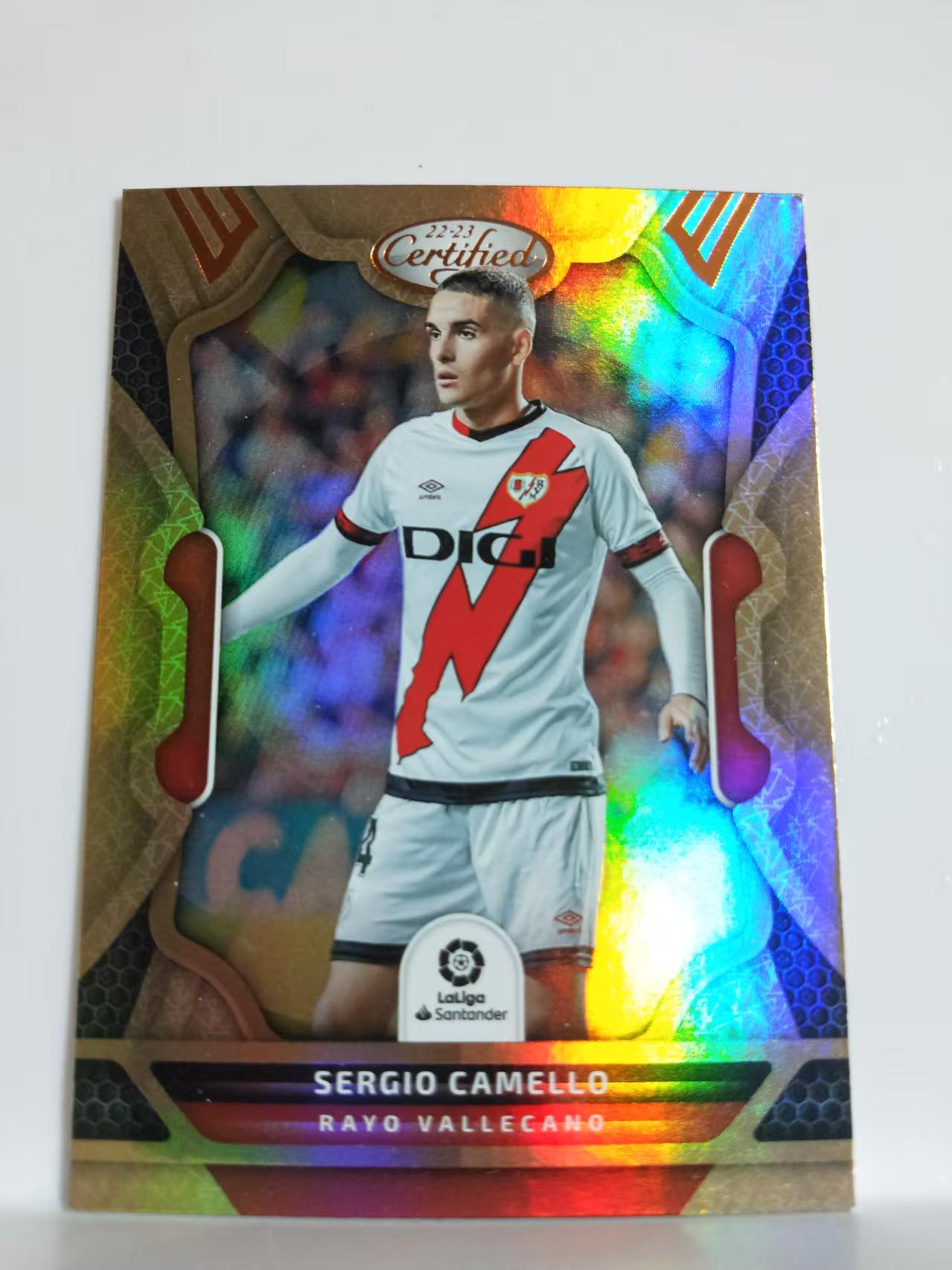 2022-23 Panini Chronicles Sergio Camello 编年史 马德里巴列卡诺闪电 塞尔希奥 卡梅略 铜折 西甲 卡品如图 Q003M