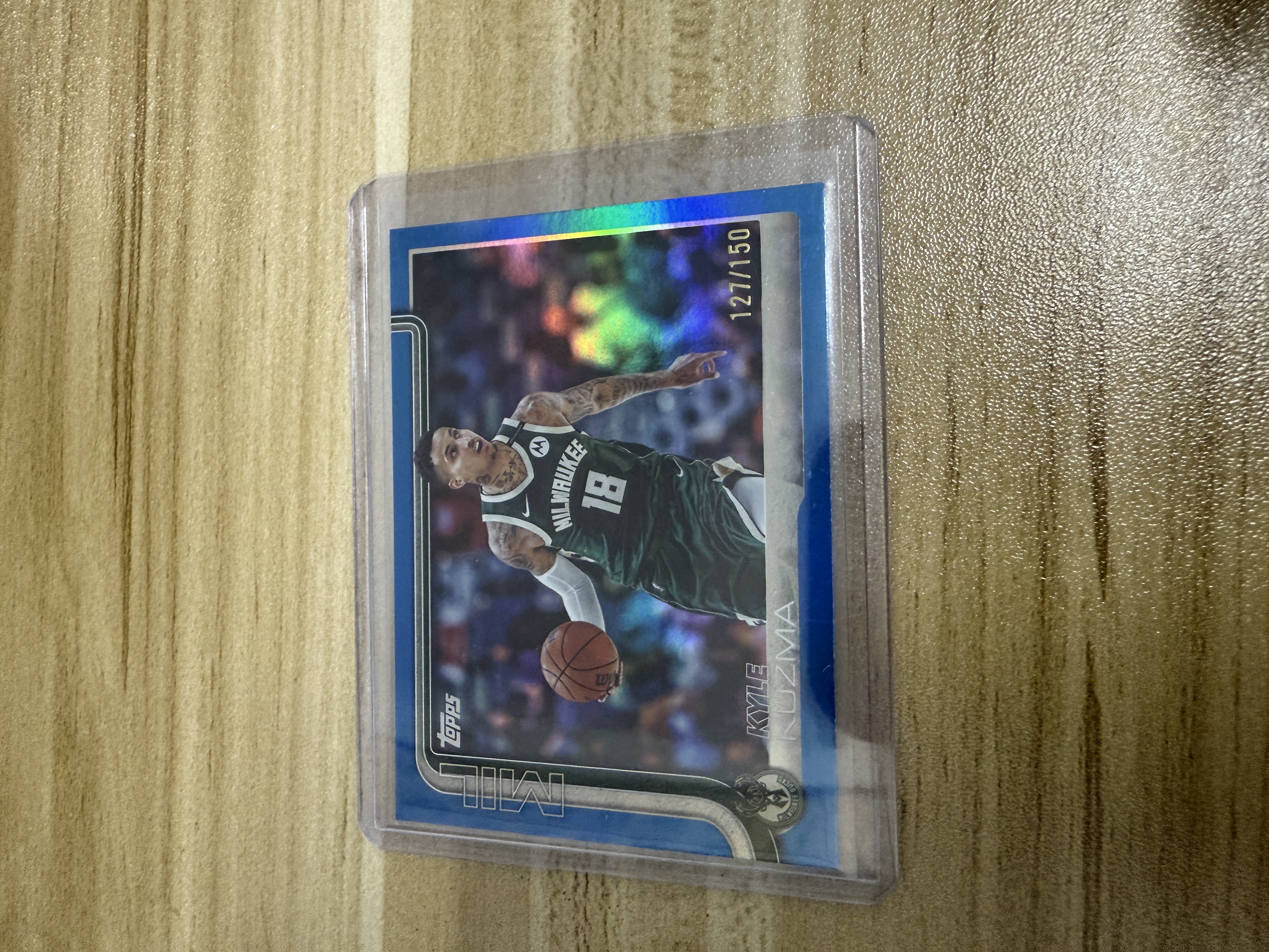 2025 Topps topps Kyle Kuzma 凯尔 库兹马 蓝折 150编 彩虹套必备 雄鹿 只发默认请看描述【KK】