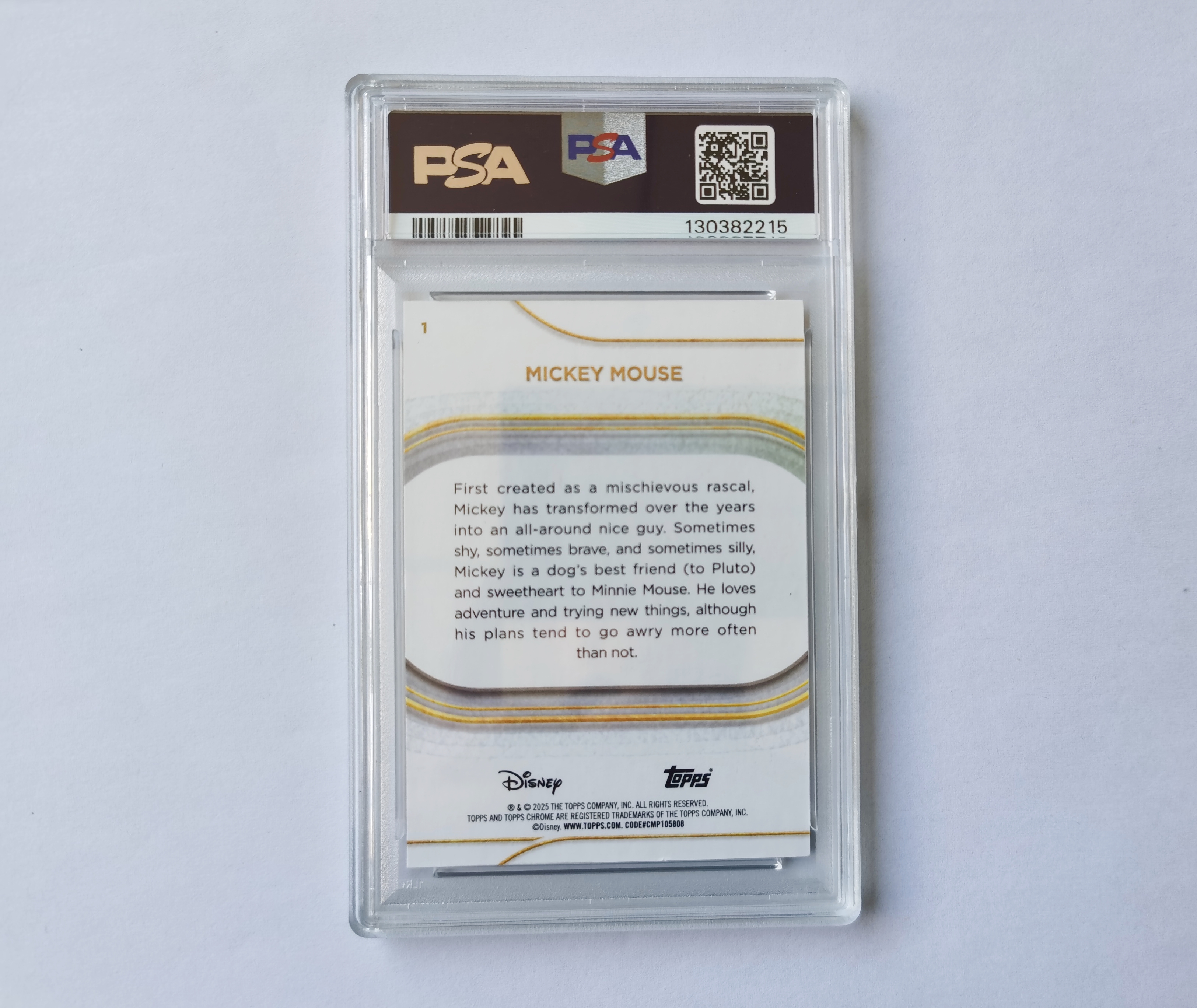 里脊拍卖 2025 Topps Chrome Disney 迪士尼 Mickey Mouse 米奇 米老鼠 265编 银碎闪折 psa8 评级高分 银碎闪折 银碎点折 变化版 大比例SP 超人气角色