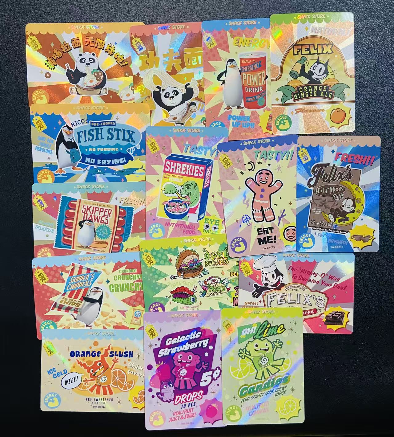 2024 Other Disney 卡游 梦工厂30周年系列 折射闪卡 BR1-15号齐 卡品如图 实卡精美 卑鄙的我 小黄人系列 迪士尼100周年 驯龙高手 奇树 功夫熊猫