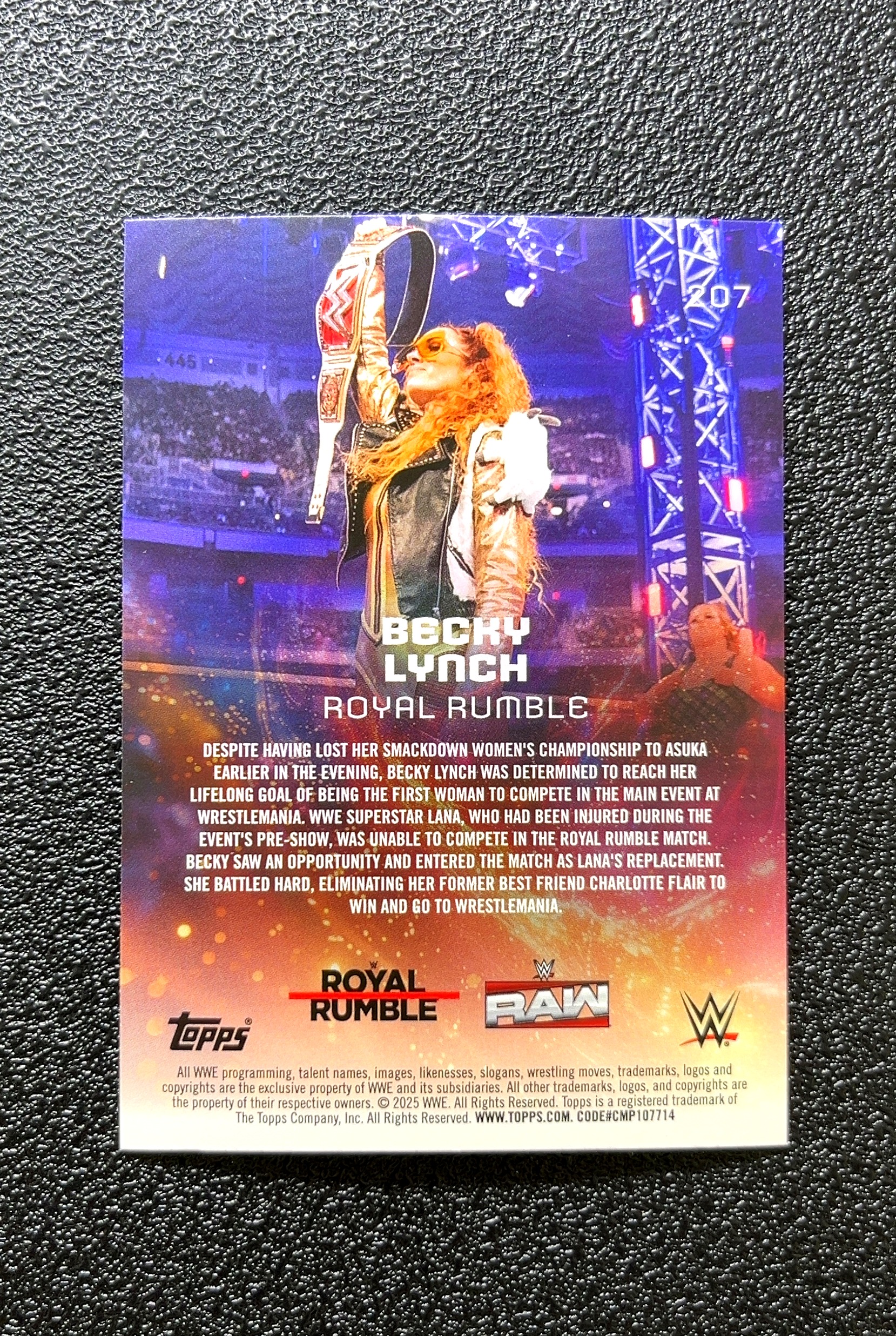 【岛屿拍卖】2026 Topps WWE Universe Royal Rumble 皇家大战 Becky Lynch 贝基·林奇 银折 折射 卡品如图 高价值 #207 0024#41