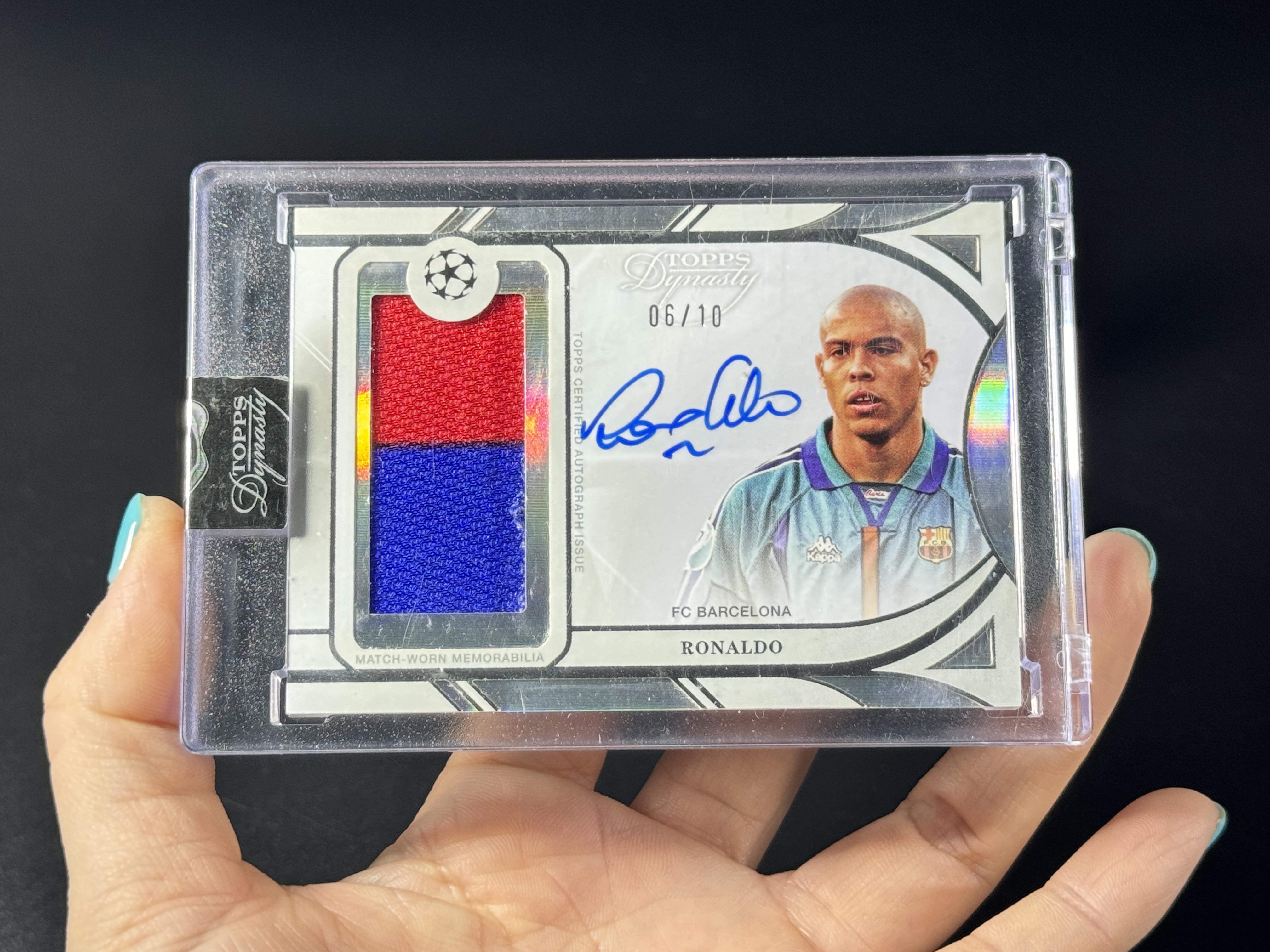 【喷子拍卖】2025 topps dynasty Ronaldo 欧冠王朝 巴塞罗那 外星人 罗纳尔多 patch 签字 10编 PA 卡签 ...