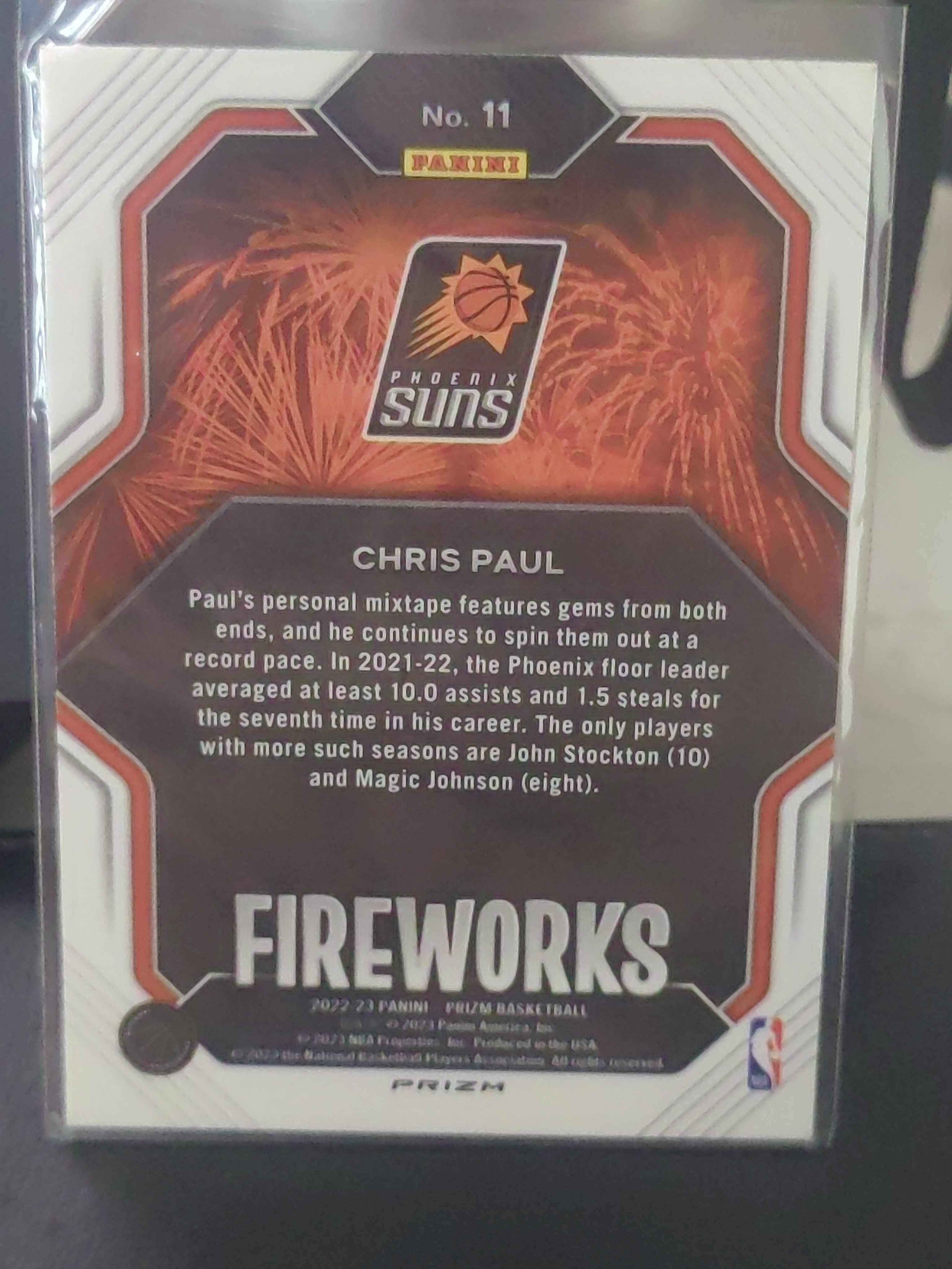 2022 Panini Prizm Chris Paul PZ 银折 克里斯保罗 太阳 烟花 特卡 篮 白边白角 不保卡品 卡品如图